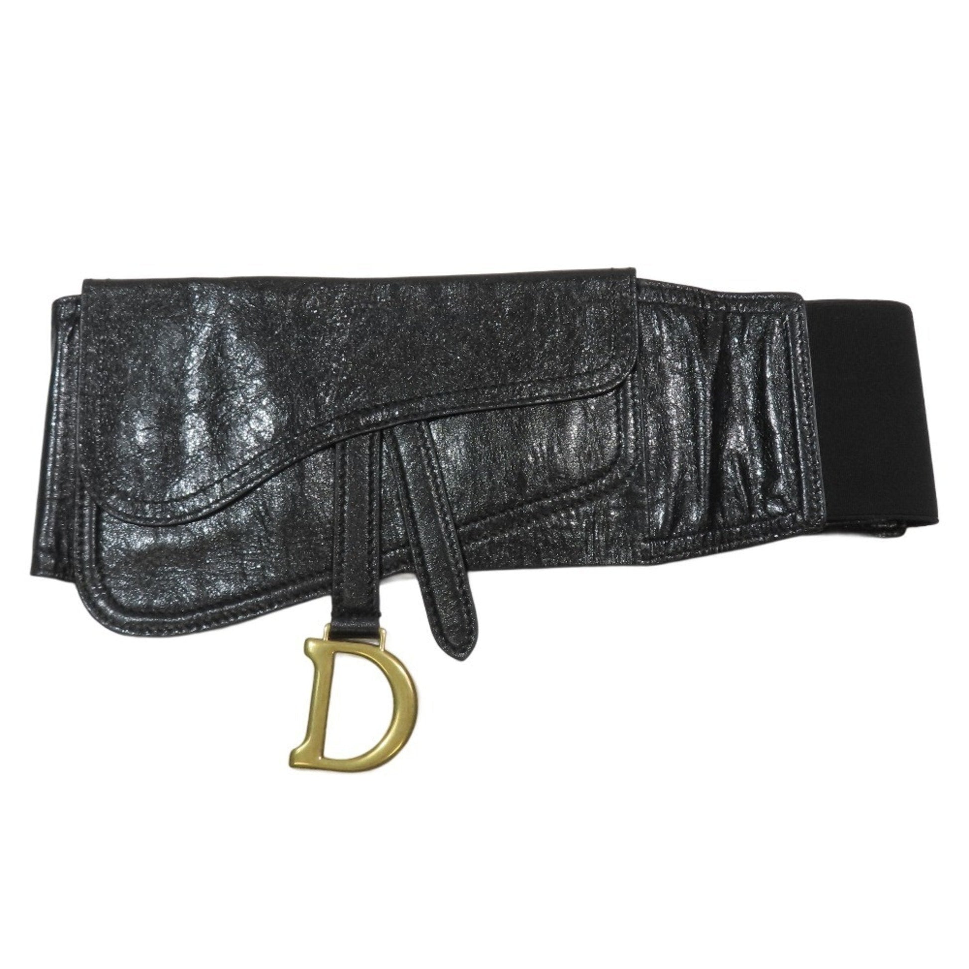 Christian Dior Black Leather Sling Bag  