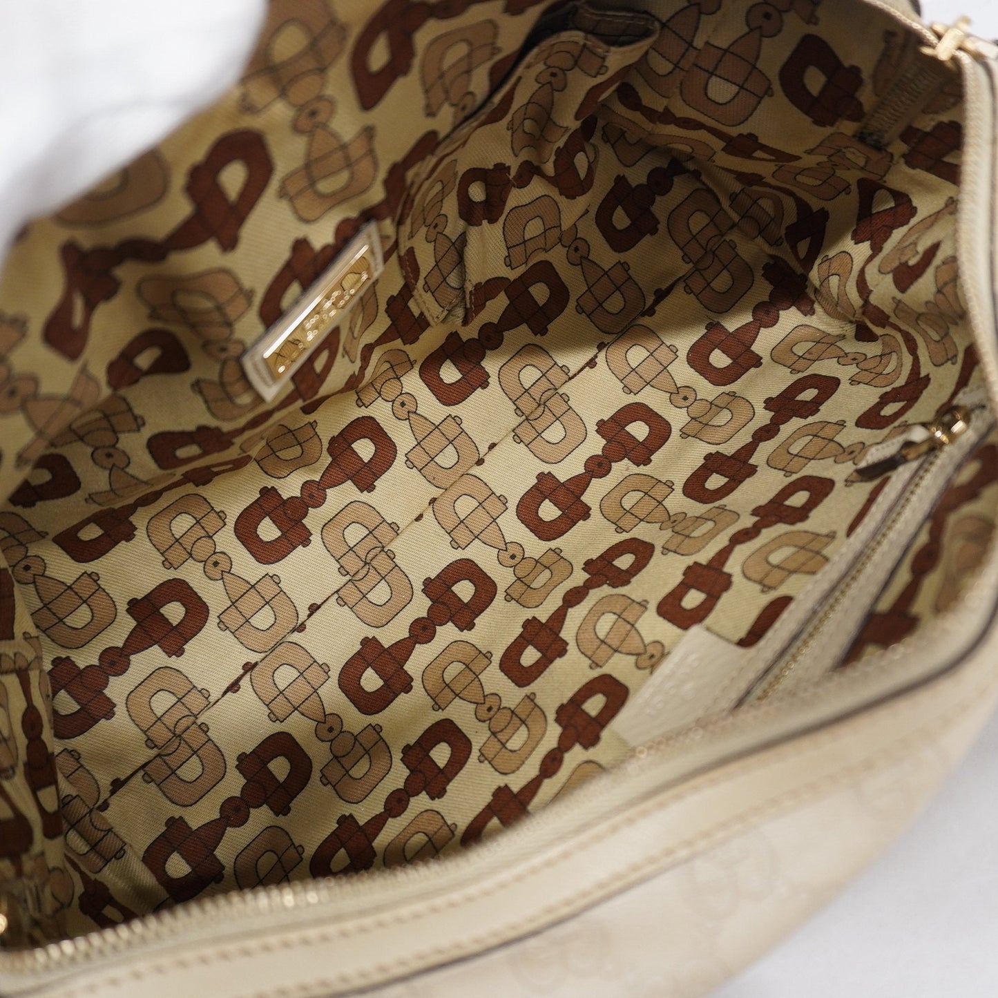 Gucci Guccissima Ivory Leather Tote