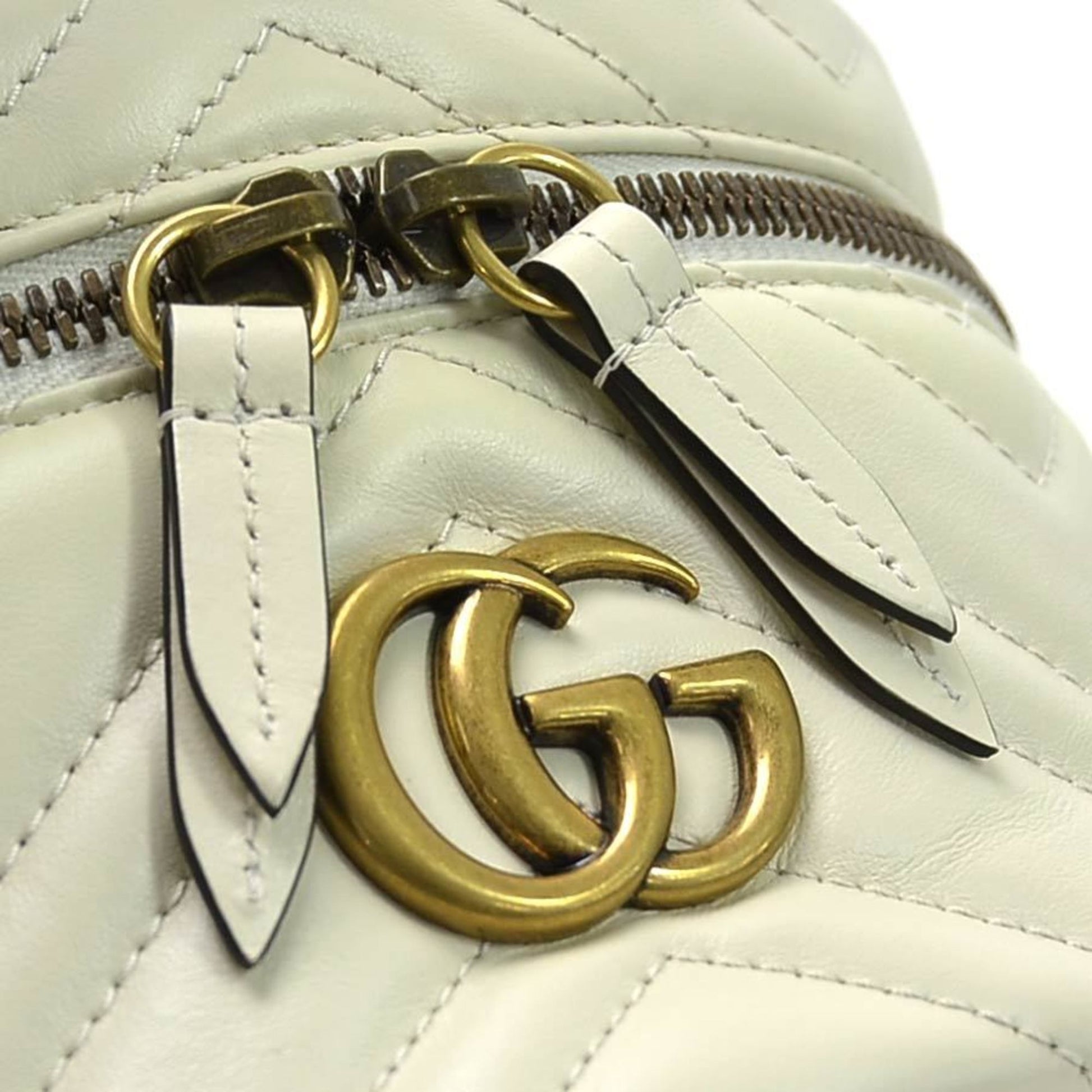 Gucci GG Marmont Leather Quilted Backpack