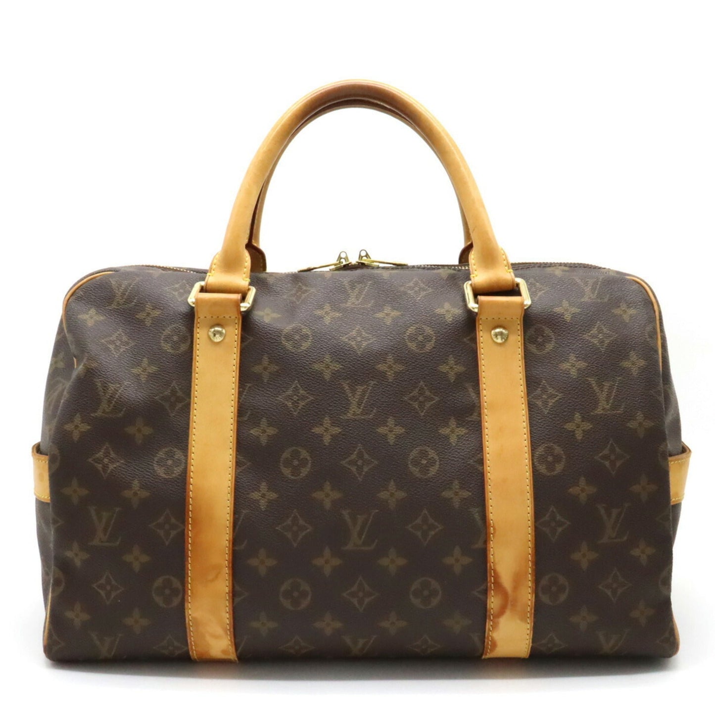 LOUIS VUITTON Monogram Carriole Boston Bag Handbag M40074