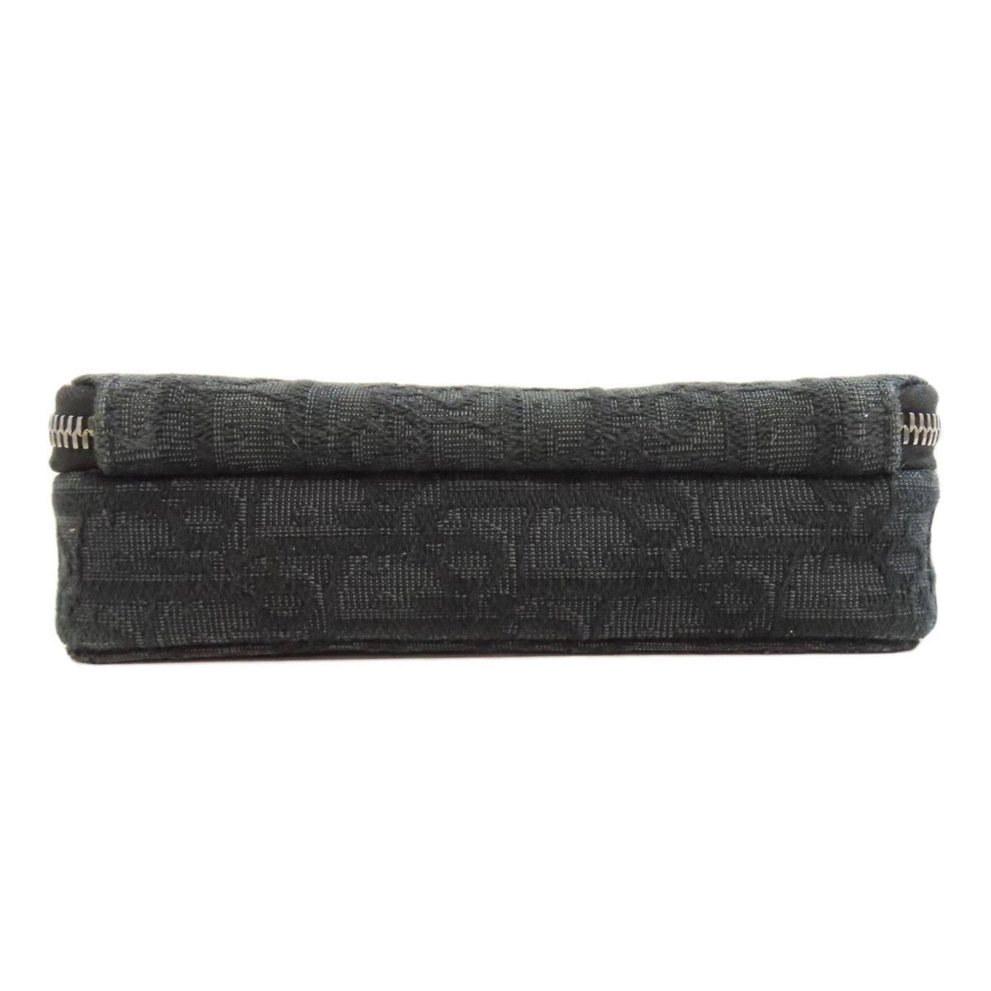 Christian Dior Black Canvas Shoulder Bag  