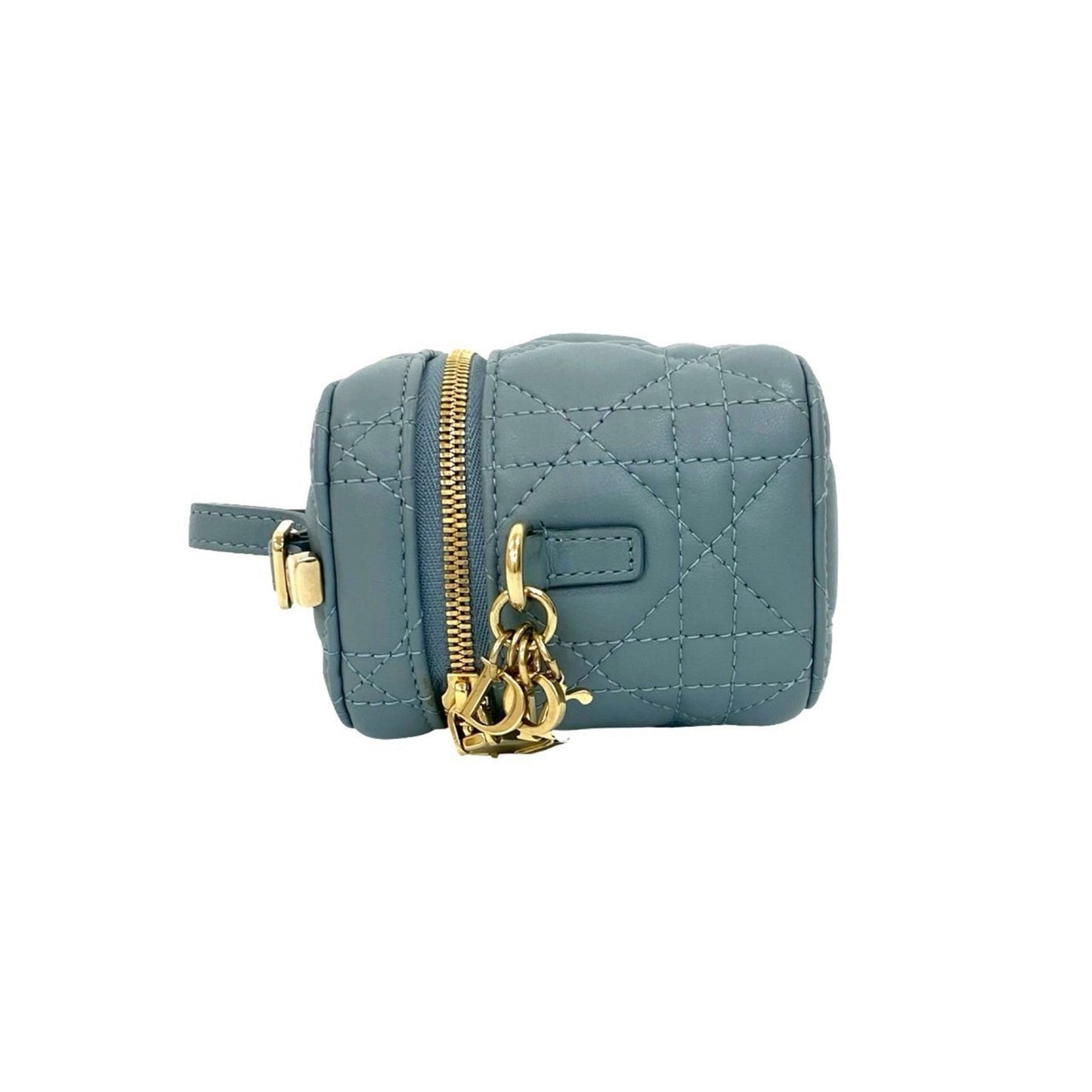 Christian Dior Gray Leather Shoulder Bag  