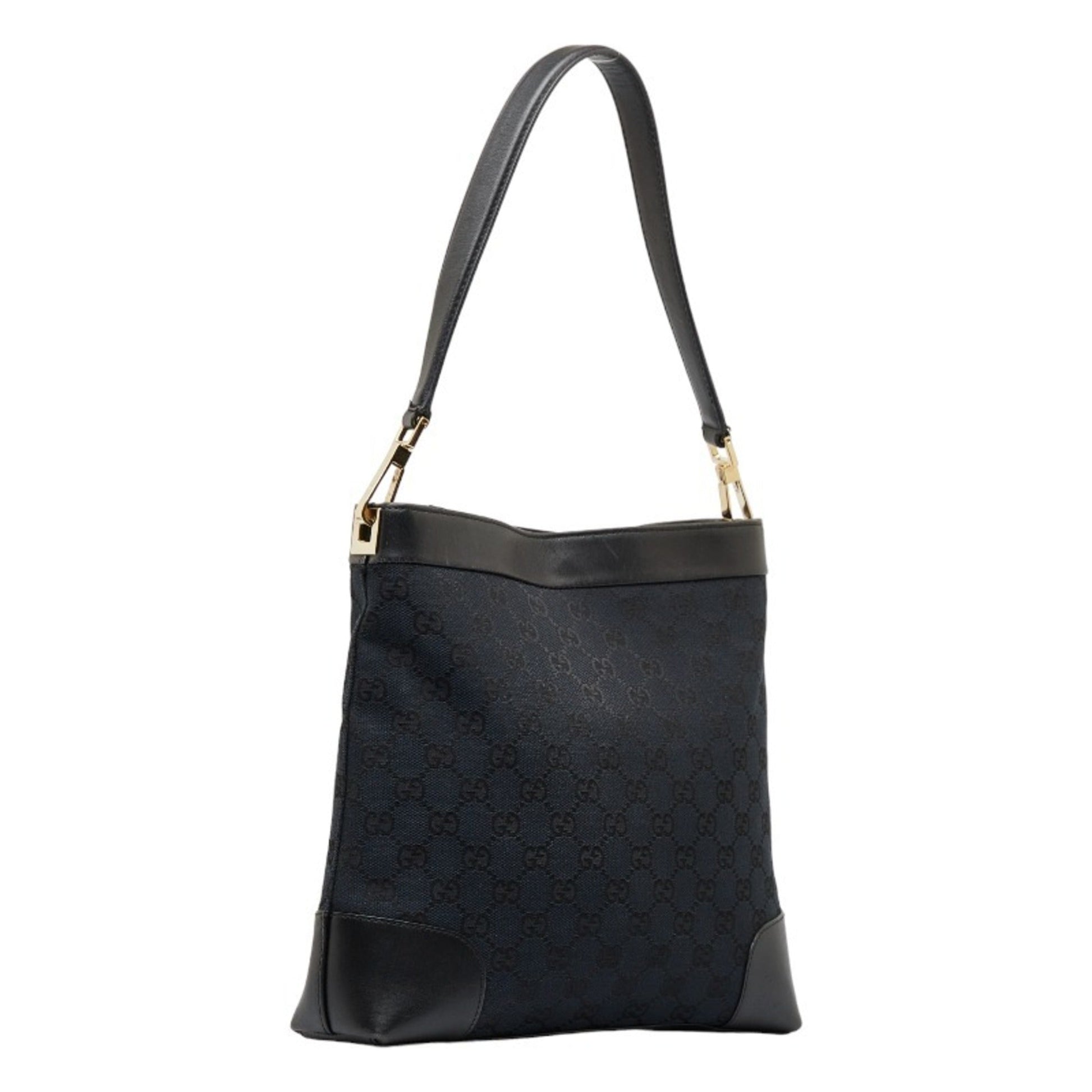 Gucci Leather Canvas Shoulder Bag