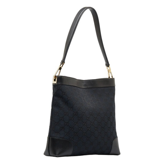 Gucci Leather Canvas Shoulder Bag