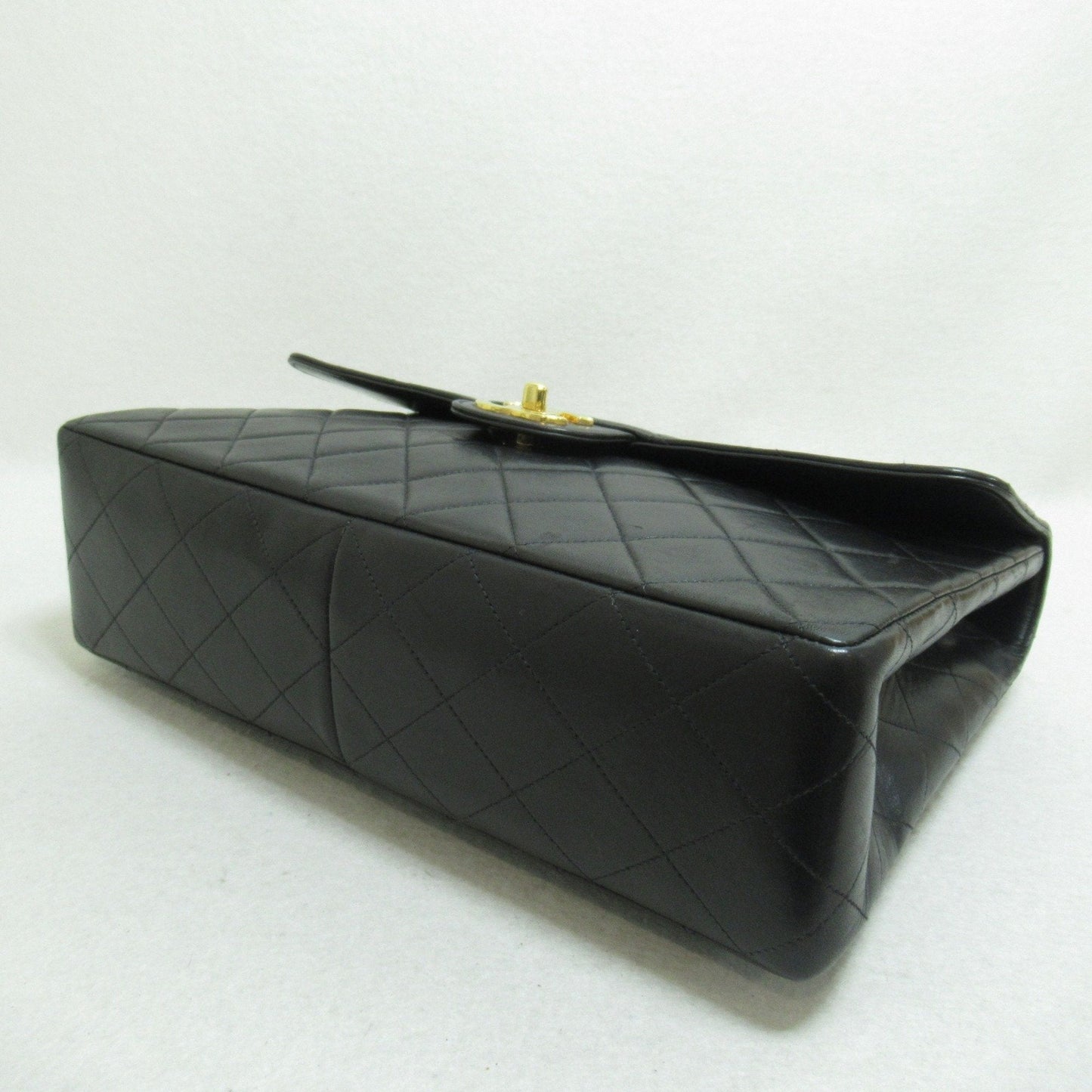 CHANEL Big Matelasse ChainShoulder Bag Black Lambskin sheep leather