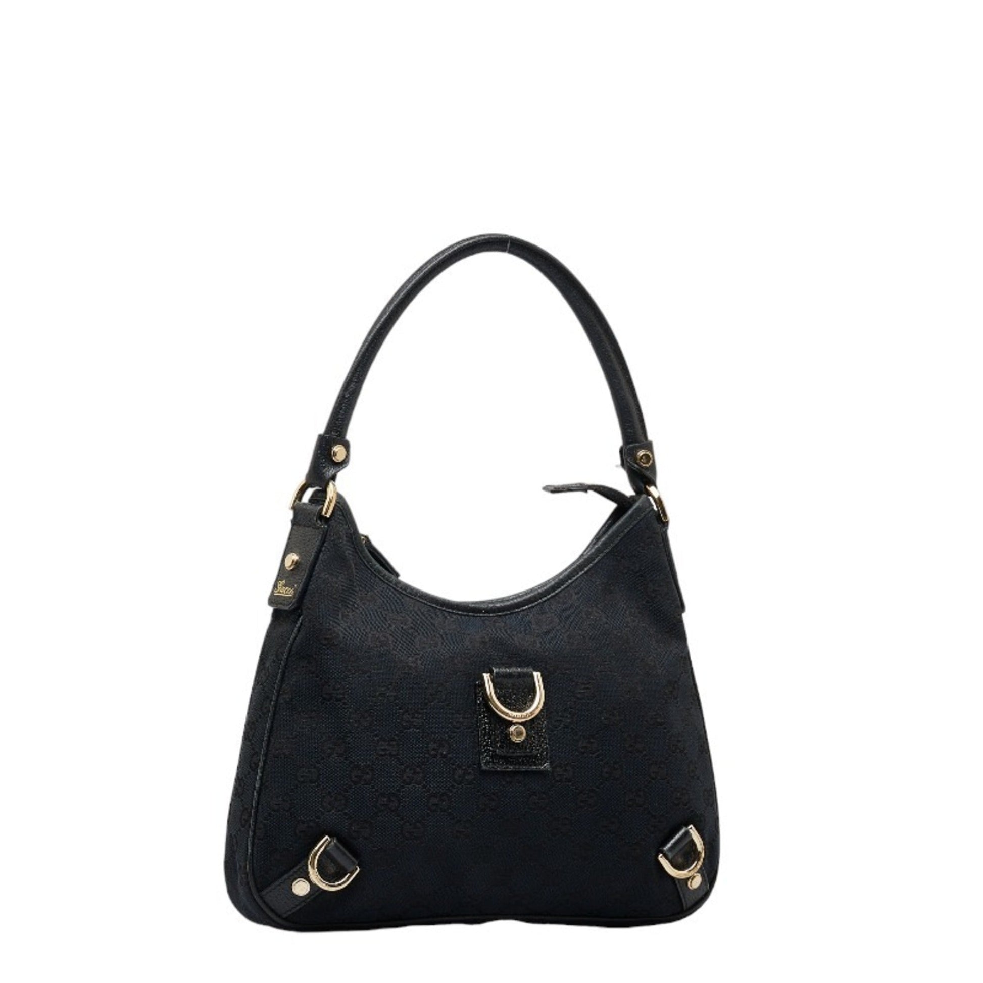 Gucci Leather Canvas Shoulder Bag