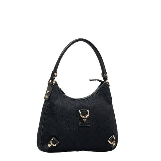 Gucci Leather Canvas Shoulder Bag