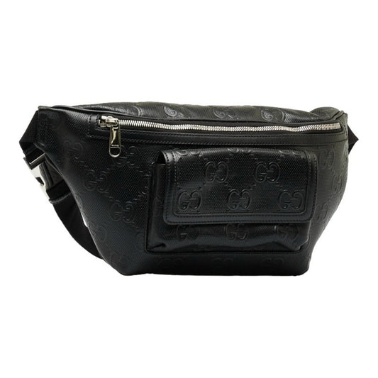 Gucci Leather Canvas Shoulder Bag