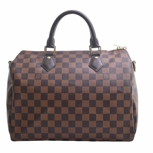 LOUIS VUITTON Damier Speedy Bandouliere 30 Handbag Boston Bag N41367 Brown Women's