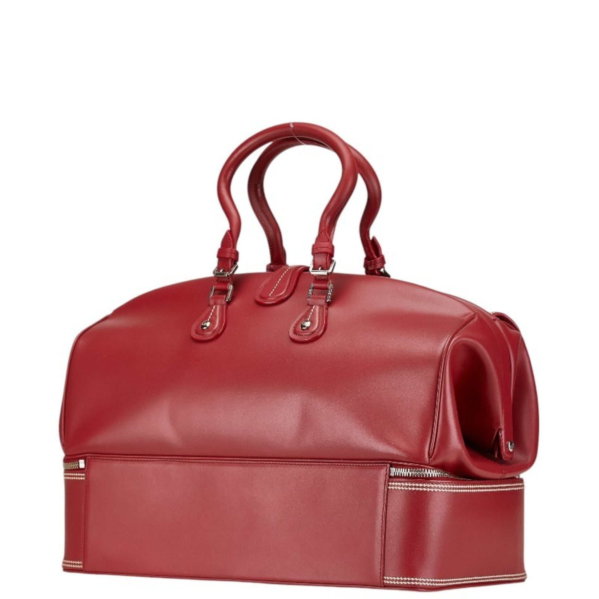 Christian Dior Red Color Leather Handbag  