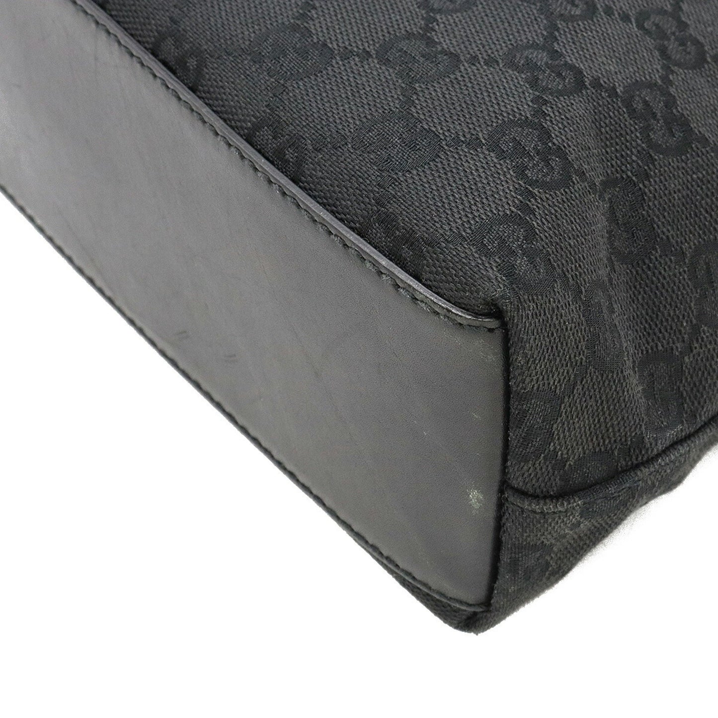 Gucci Leather Canvas Shoulder Bag