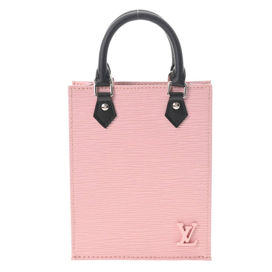LOUIS VUITTON Epi Petite Sac Pla Rose Ballerine M69441 Women's Leather Handbag