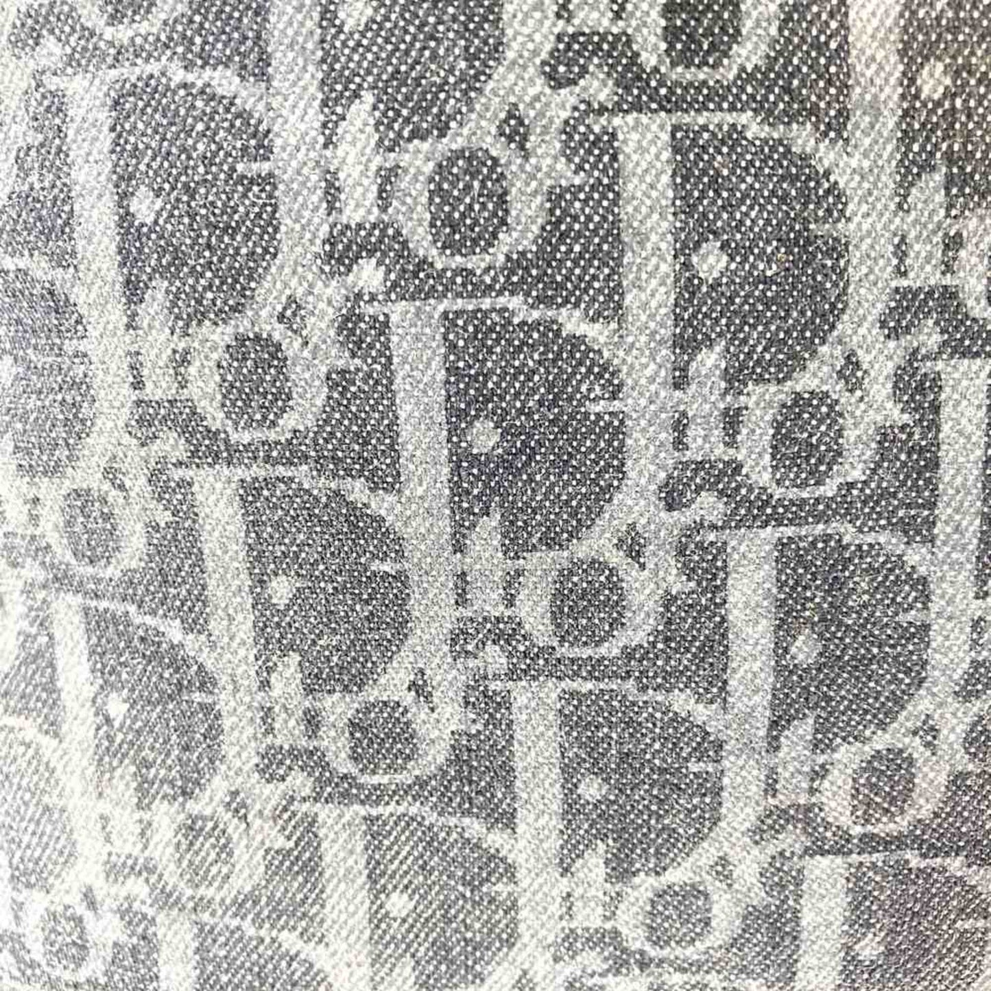 Christian Dior Navy Denim Leather Tote Bag  