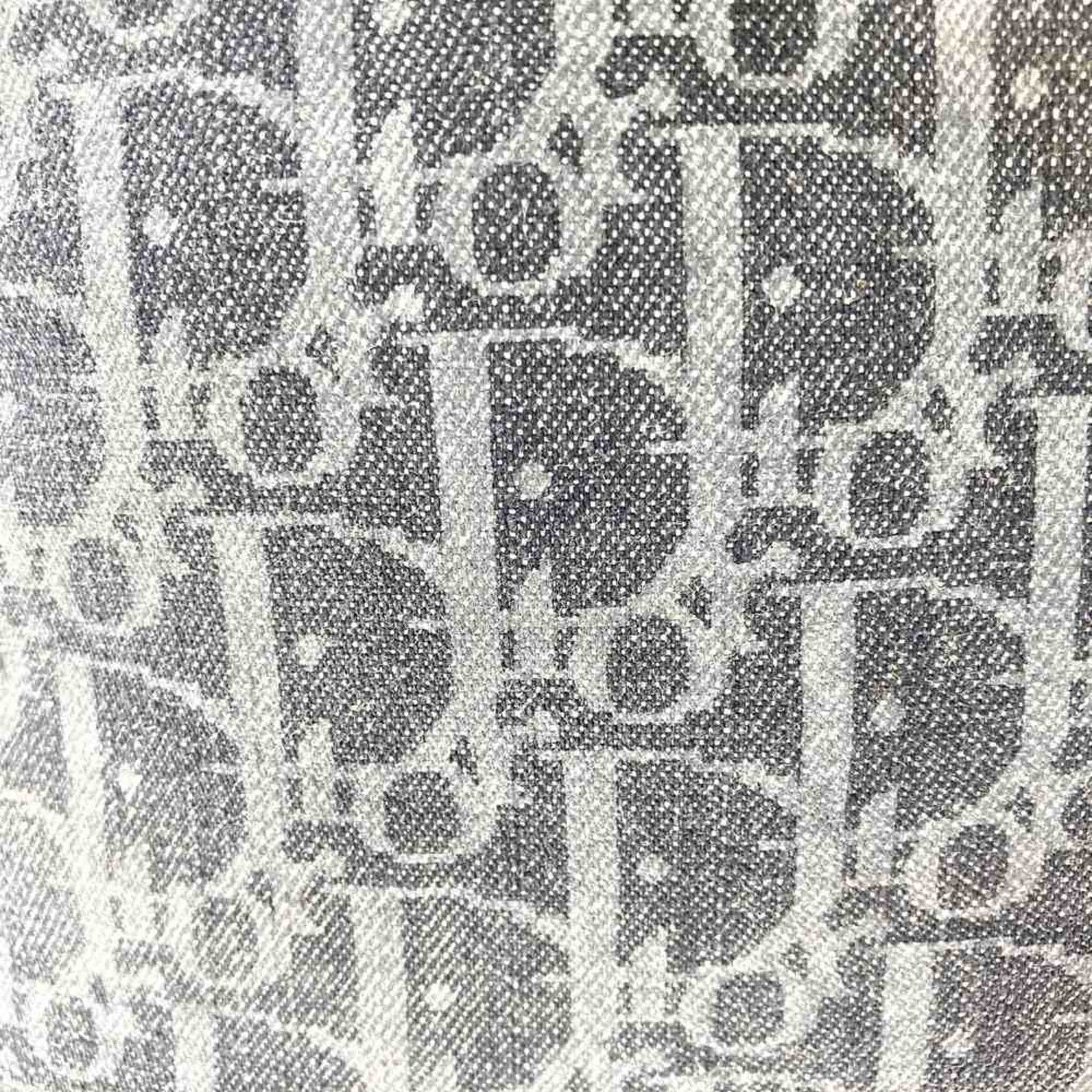 Christian Dior Navy Denim Leather Tote Bag  