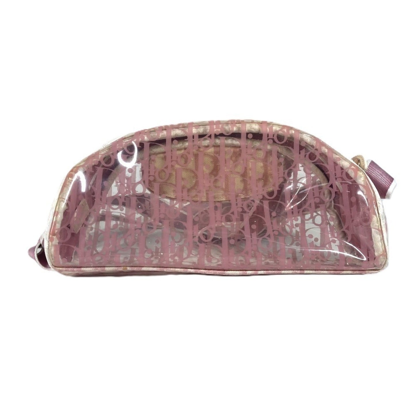 Christian Dior Pink Pvc Leather Pouch Shoulder Bag  