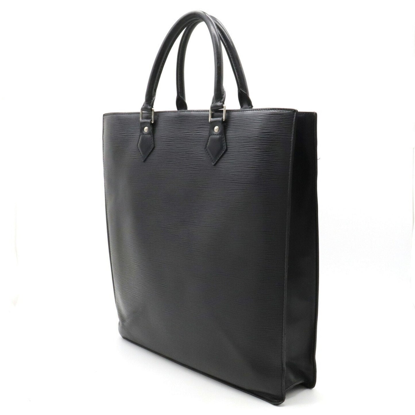 LOUIS VUITTON Epi Sac Pla Tote Bag Handbag Square Noir Black