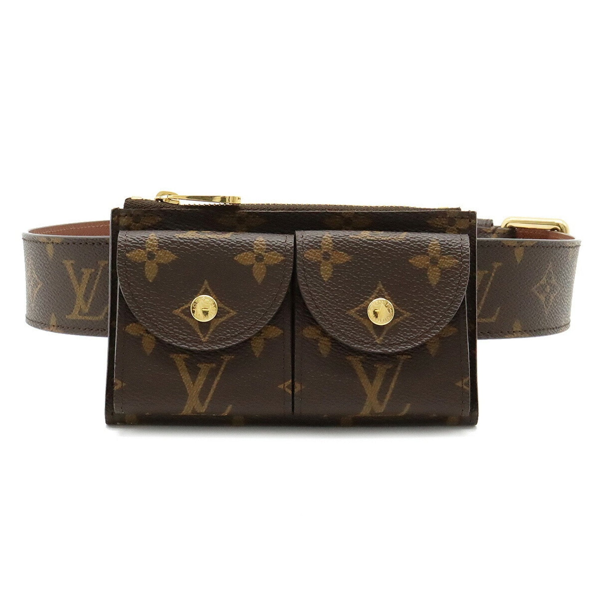 LOUIS VUITTON Monogram Santulle Pochette Duo Belt Bag Waist Pouch #80