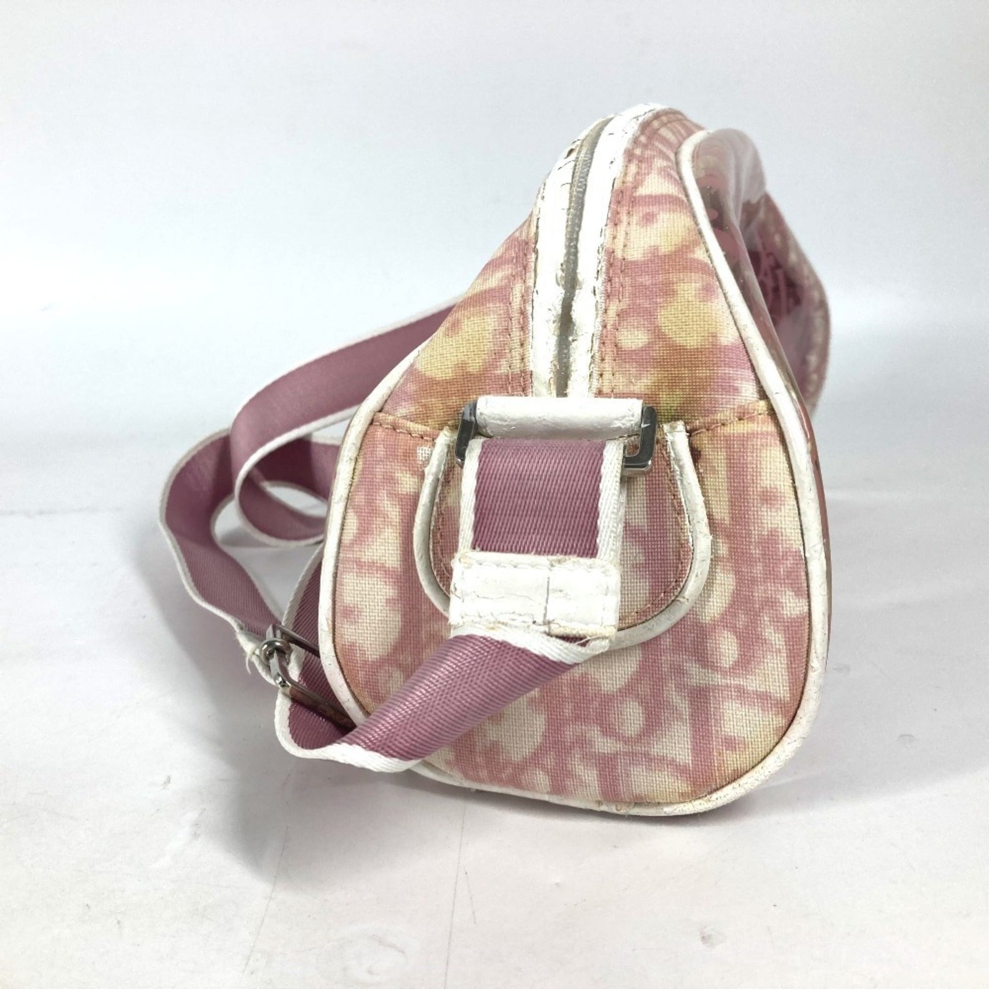 Christian Dior Pink Pvc Leather Pouch Shoulder Bag  