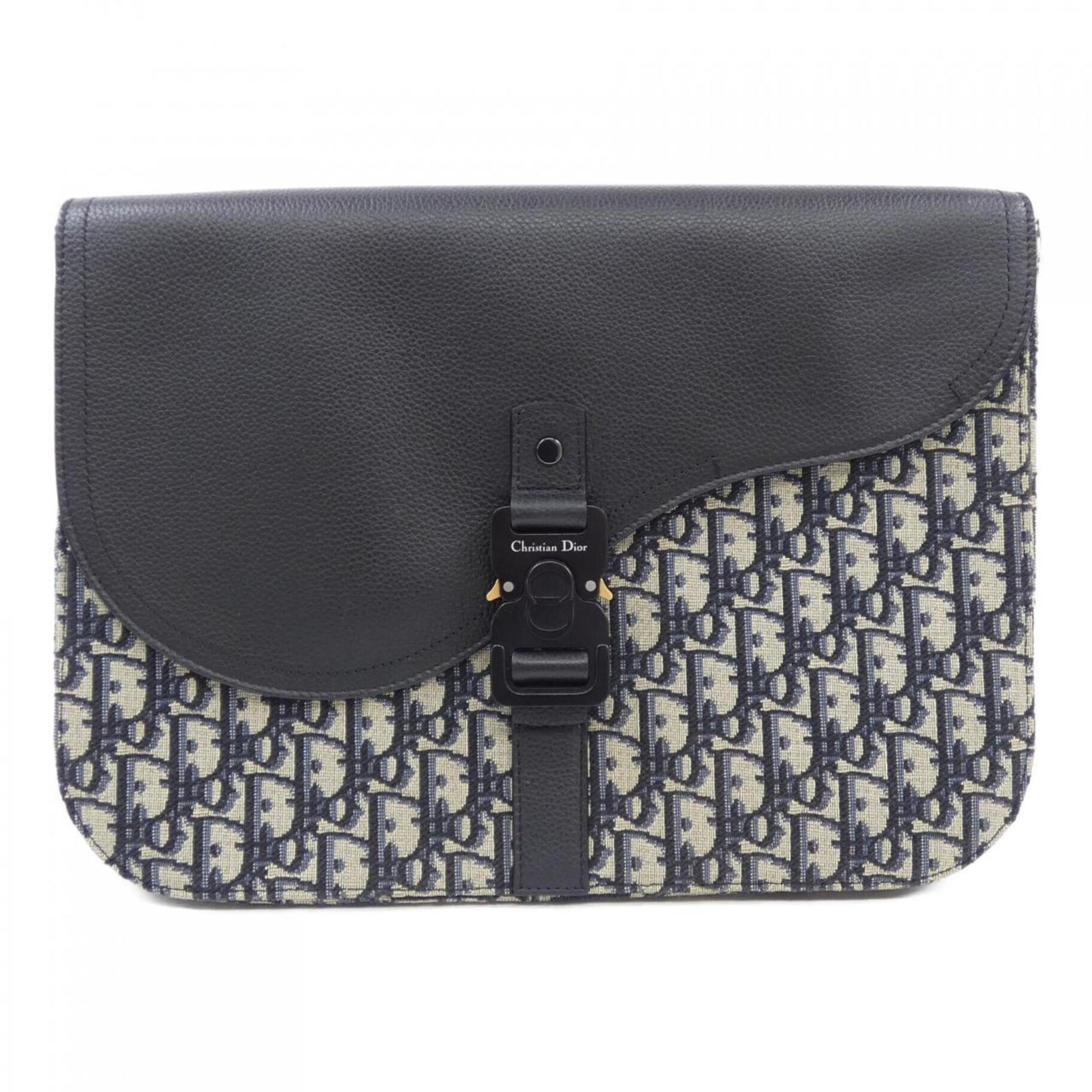 Christian Dior Beige Black Blue Handbag  