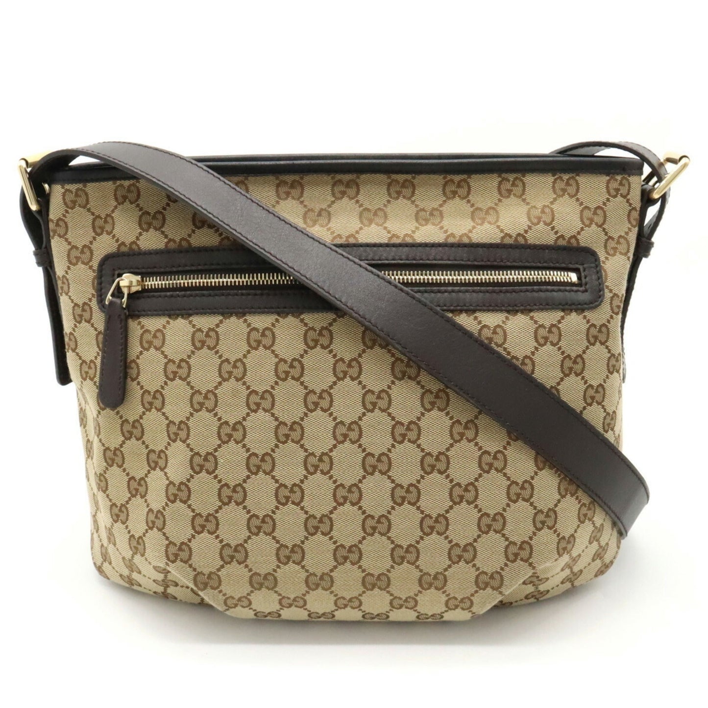 Gucci Leather Canvas Shoulder Bag