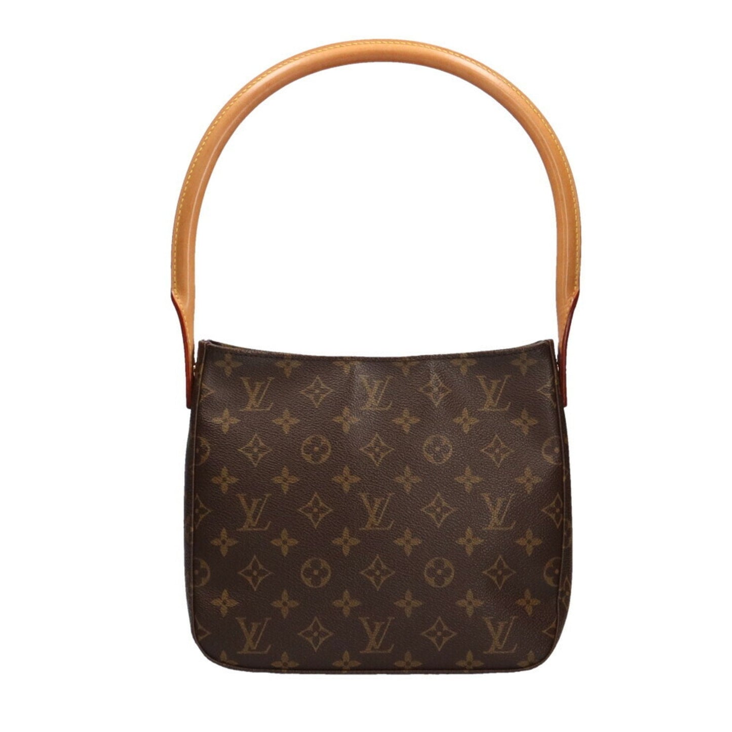 Louis Vuitton Looping MM Monogram Shoulder Bag Canvas Brown Ladies