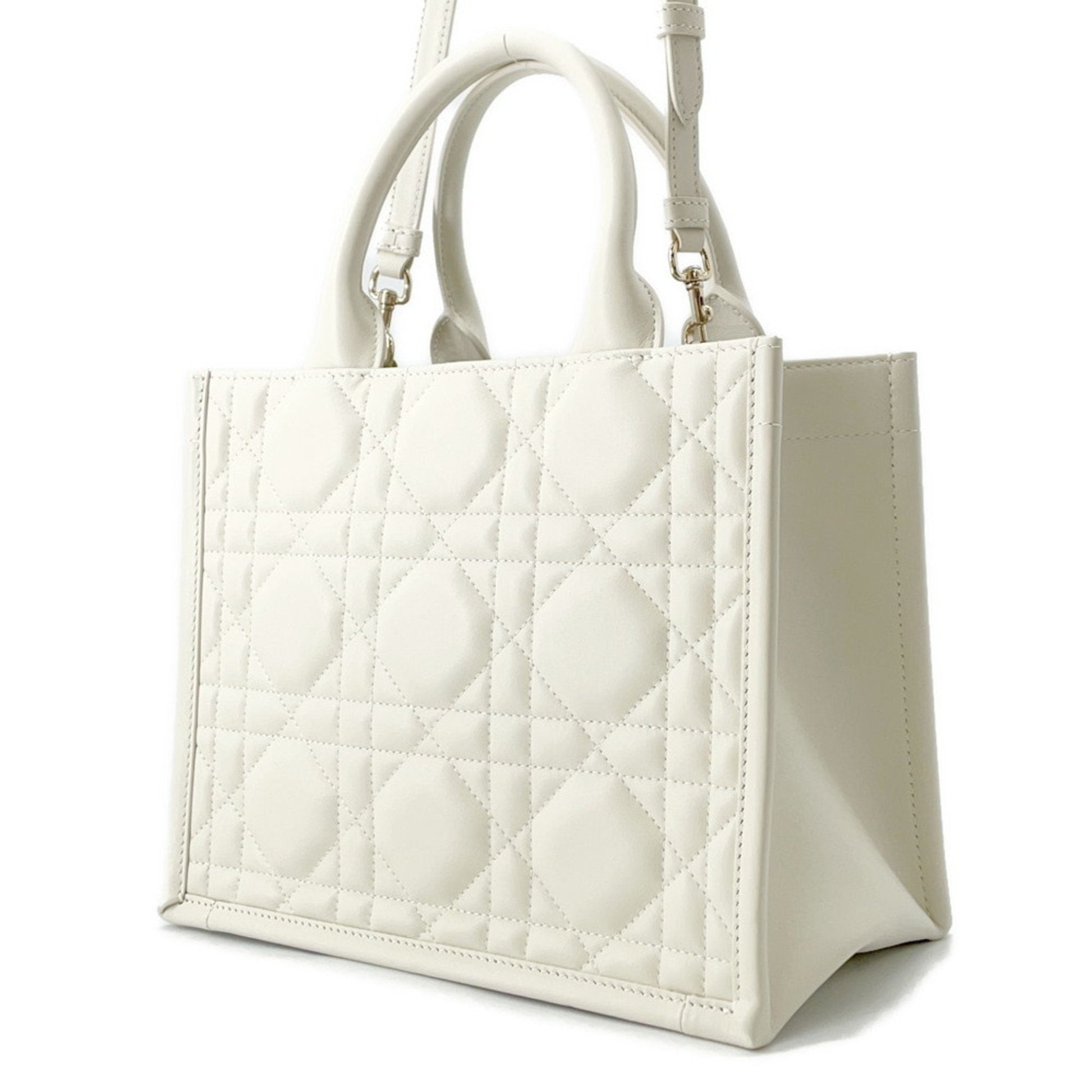Christian Dior White Leather Handbag  