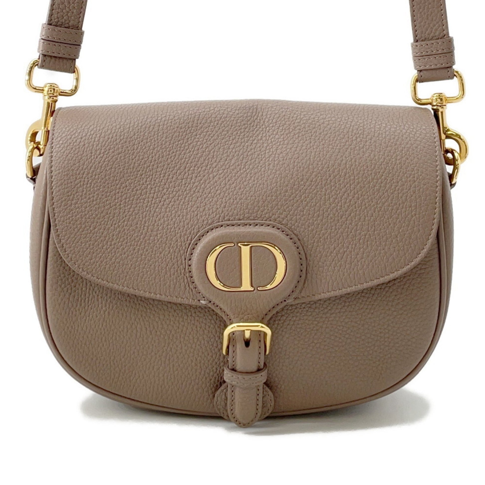Christian Dior Grayish Leather Shoulder Bag  