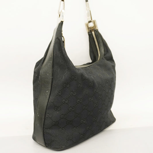 Gucci Leather Canvas Shoulder Bag