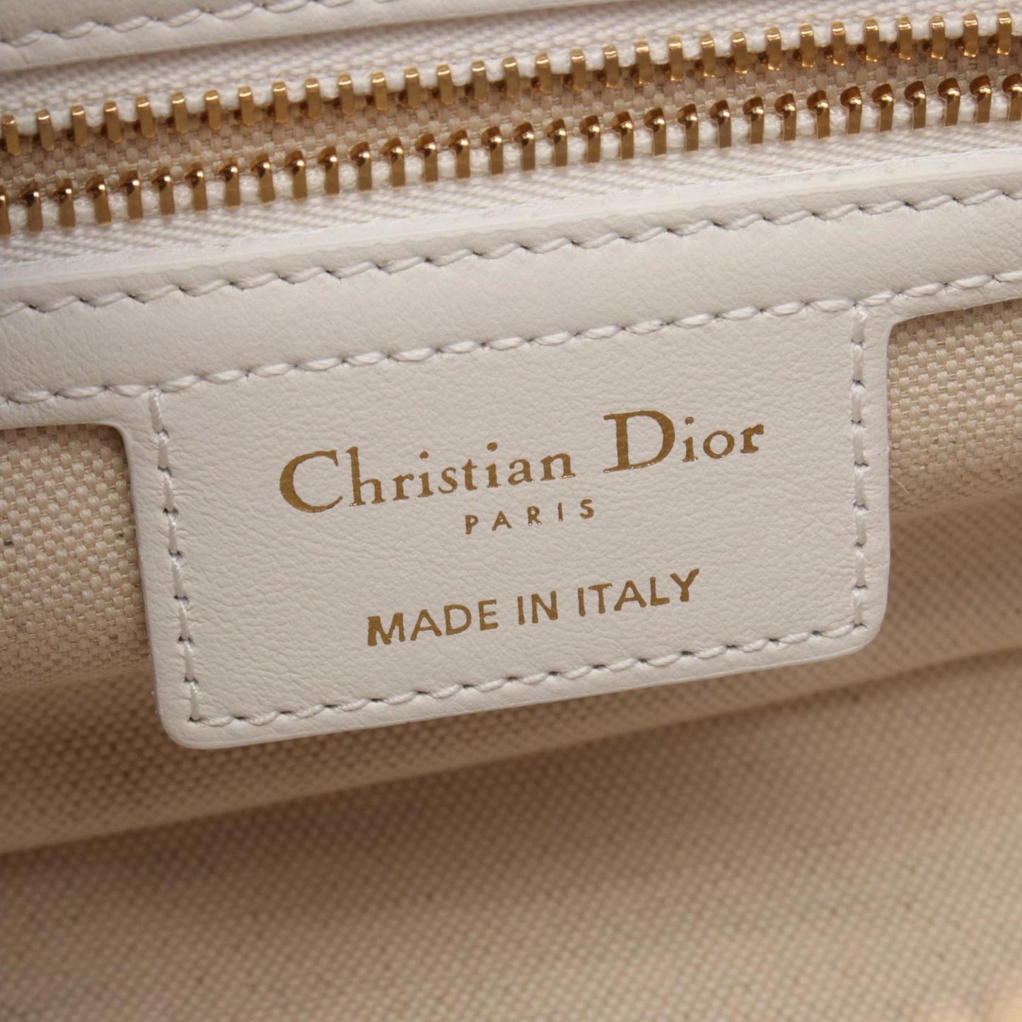Christian Dior Pink White Leather Handbag  