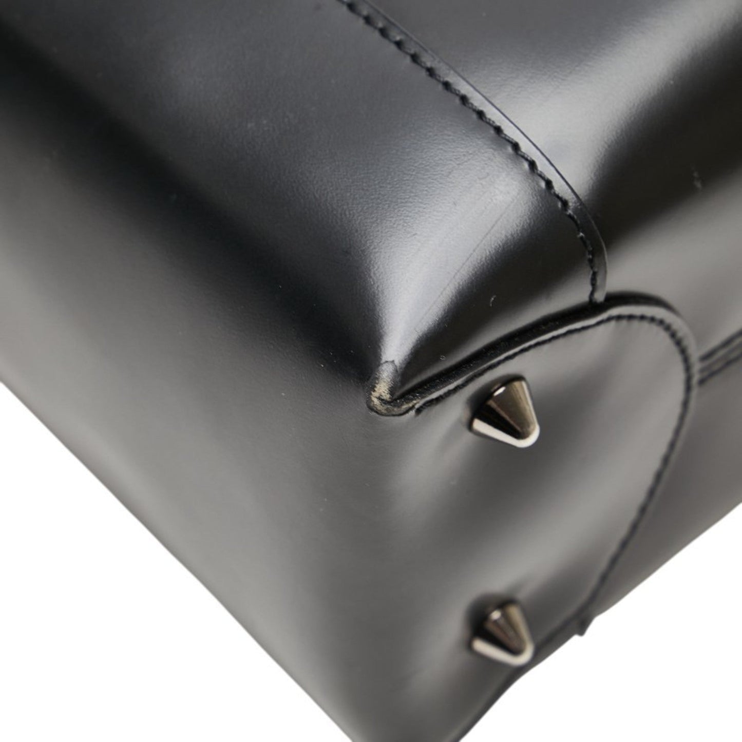 Christian Dior Black Leather Handbag Shoulder Bag  