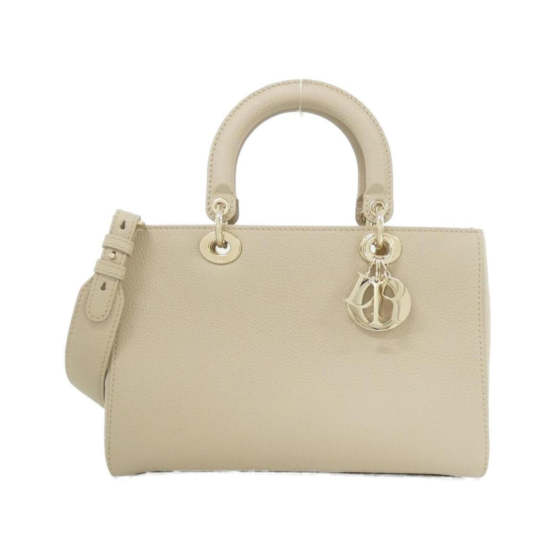 Christian Dior Beige Leather Handbag  