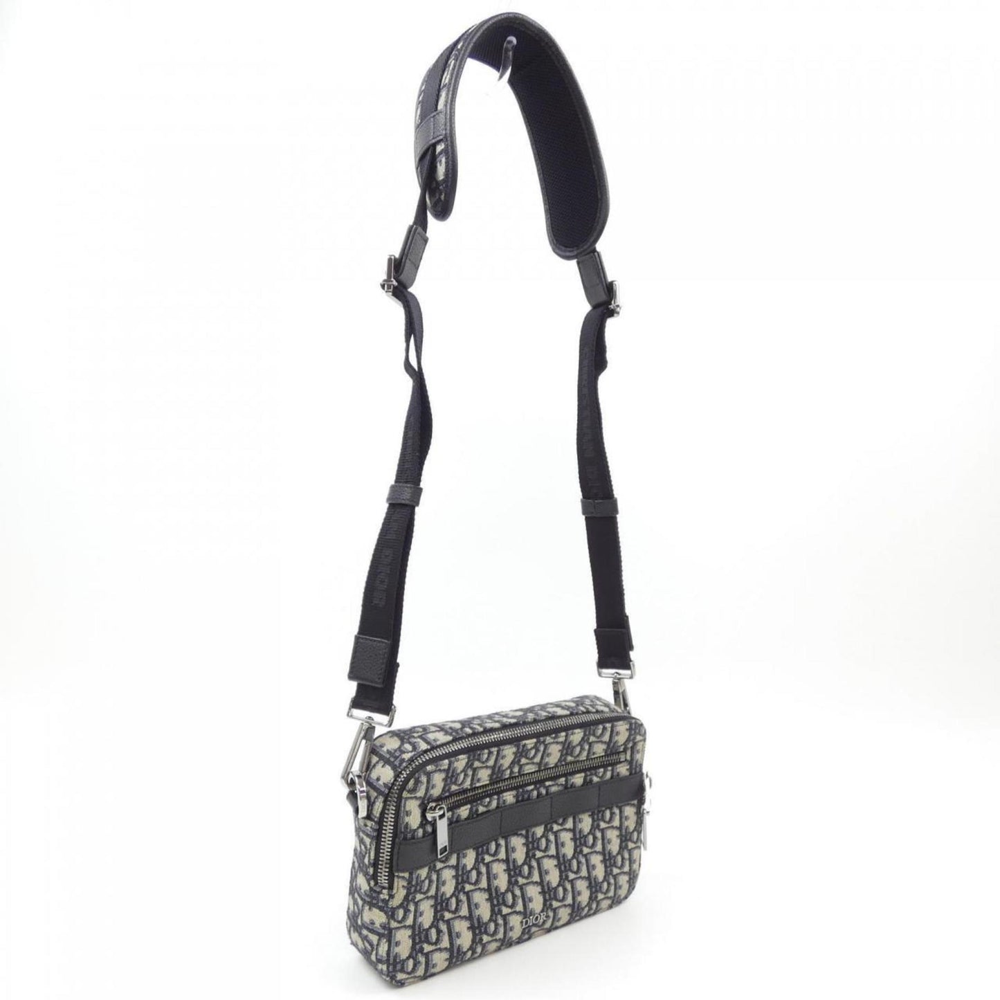 Christian Dior Beige Black Blue Handbag  