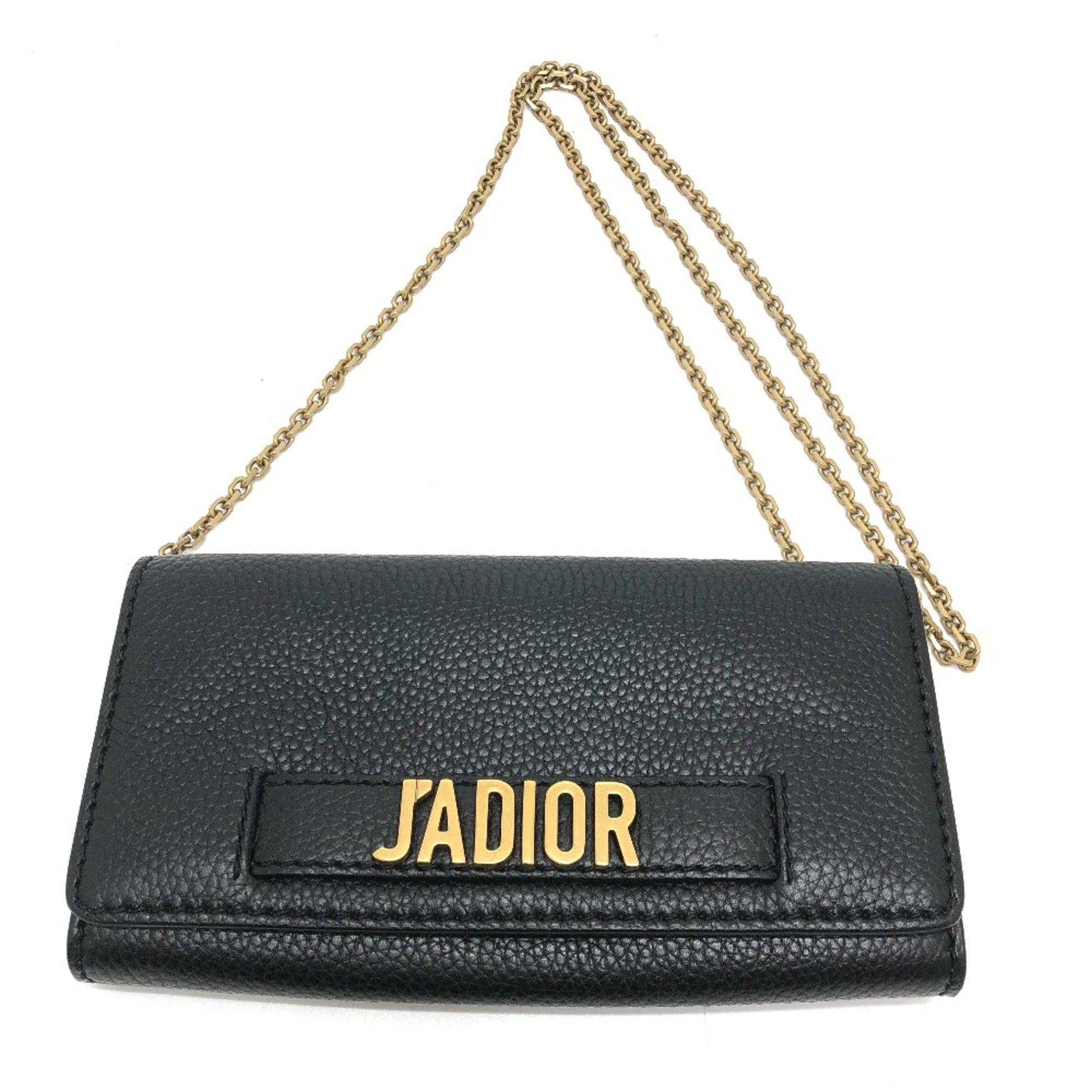 Christian Dior Black Leather Shoulder Bag  