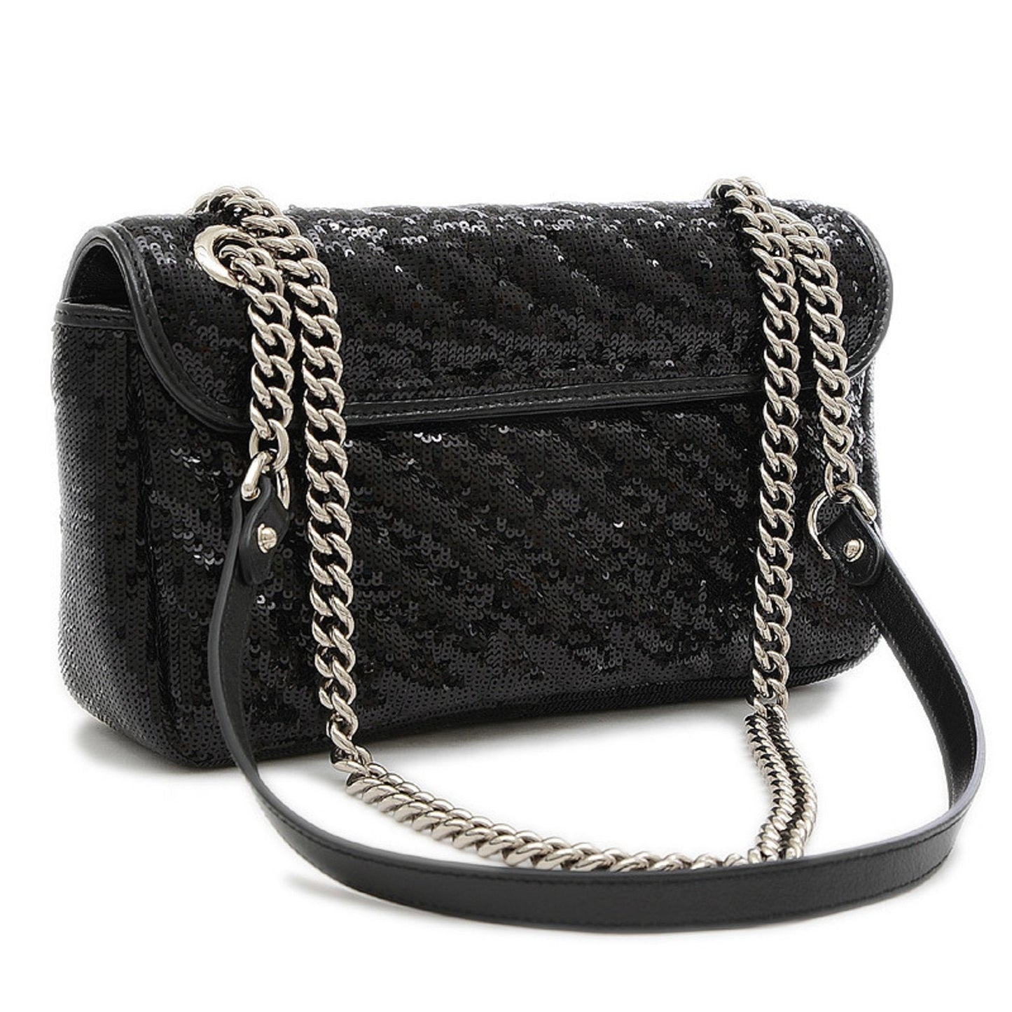 Gucci GG Marmont Black Leather Shoulder Bag Style 4