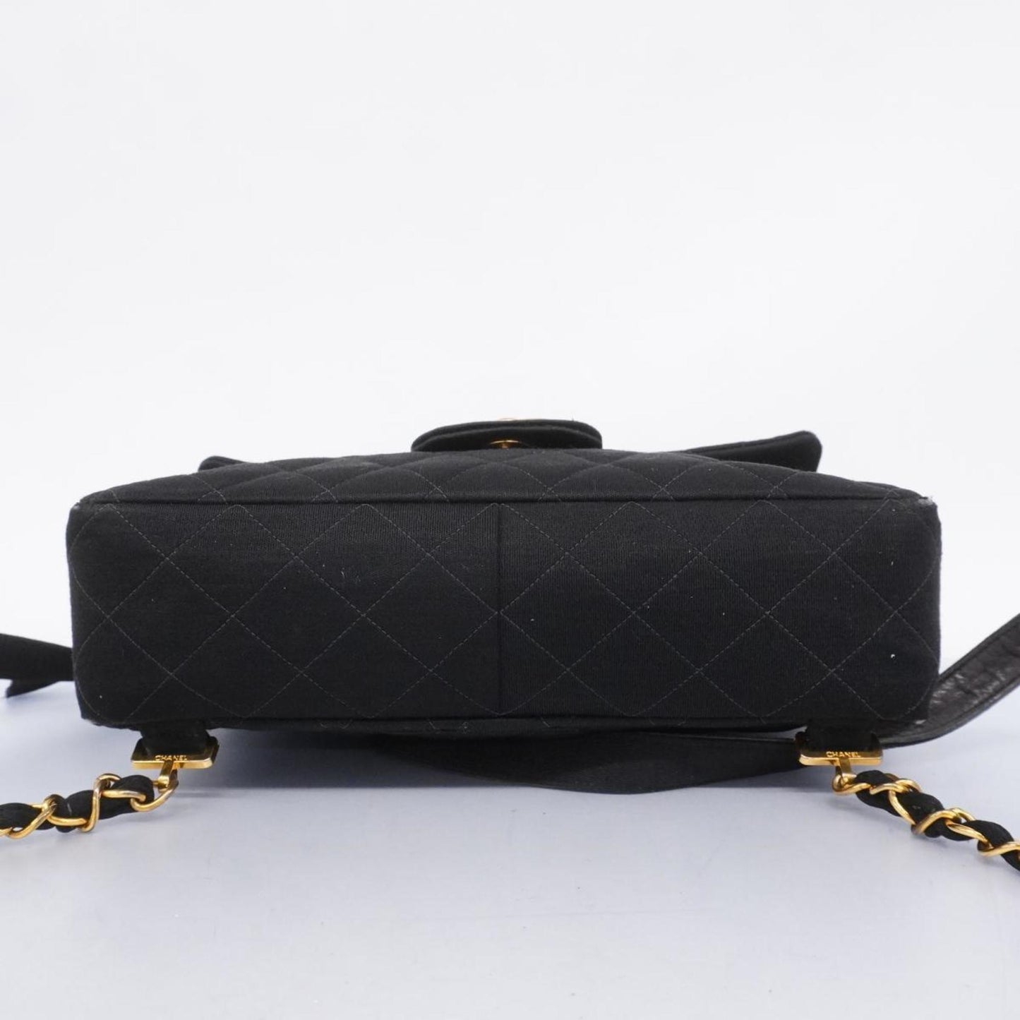 Chanel Backpack Matelasse Cotton Black Women s