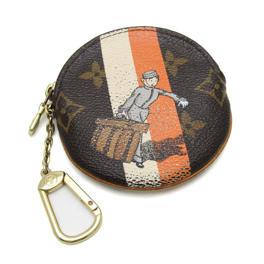LOUIS VUITTON Monogram Groom Porto Mone Ron M60037 Women,Men Monogram Groom Coin Purse/coin Case Monogram,Orange