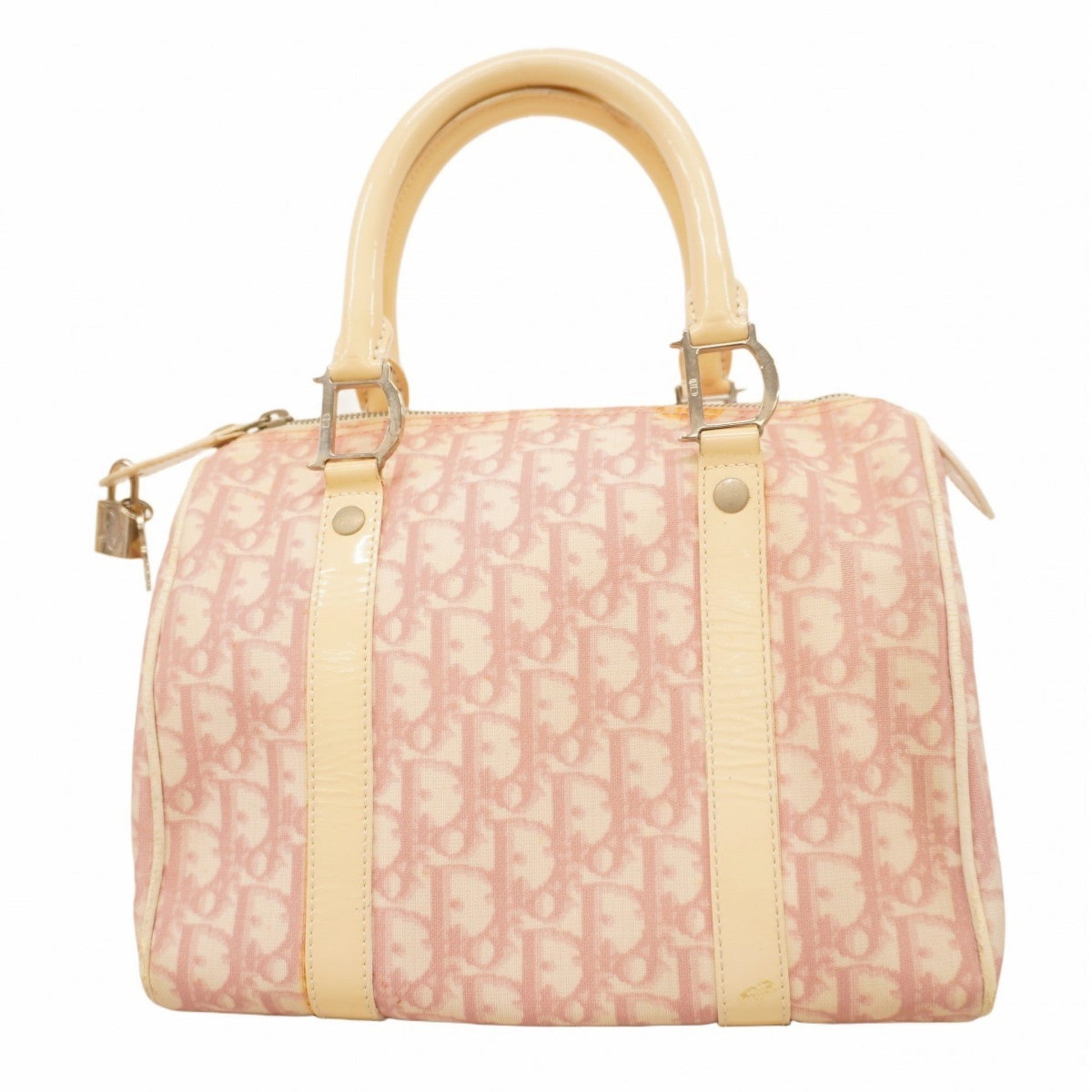 Christian Dior Ivory Pink Pvc Handbag  