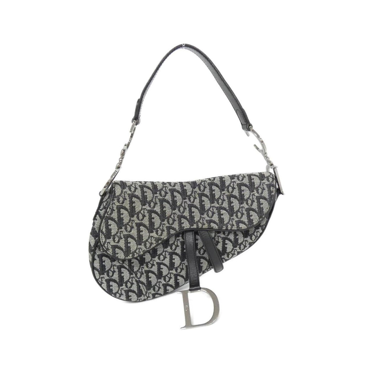 Christian Dior Black Canvas Shoulder Bag  