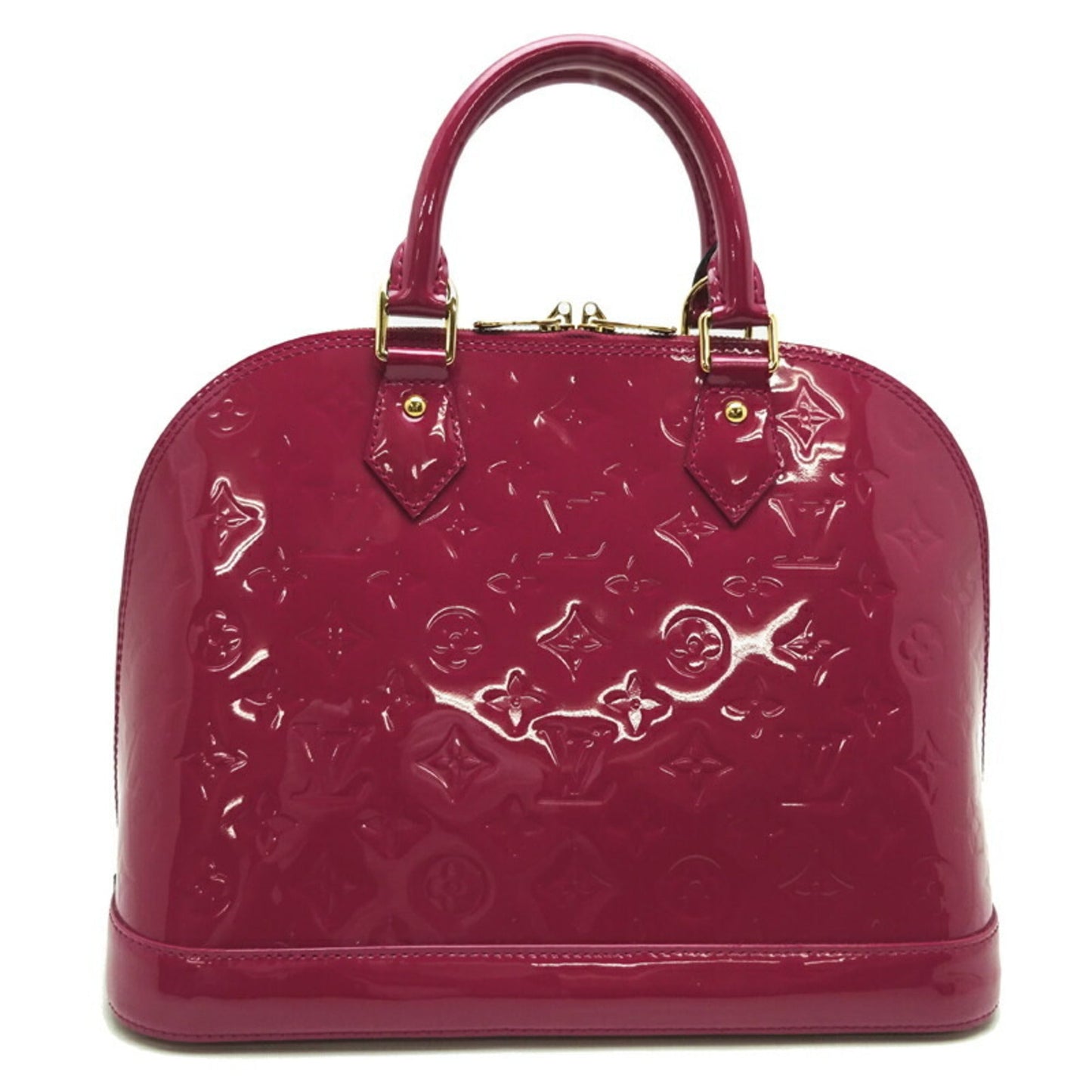 LOUIS VUITTON Alma Women's Handbag [] Monogram Vernis Rose Pop [Pink]