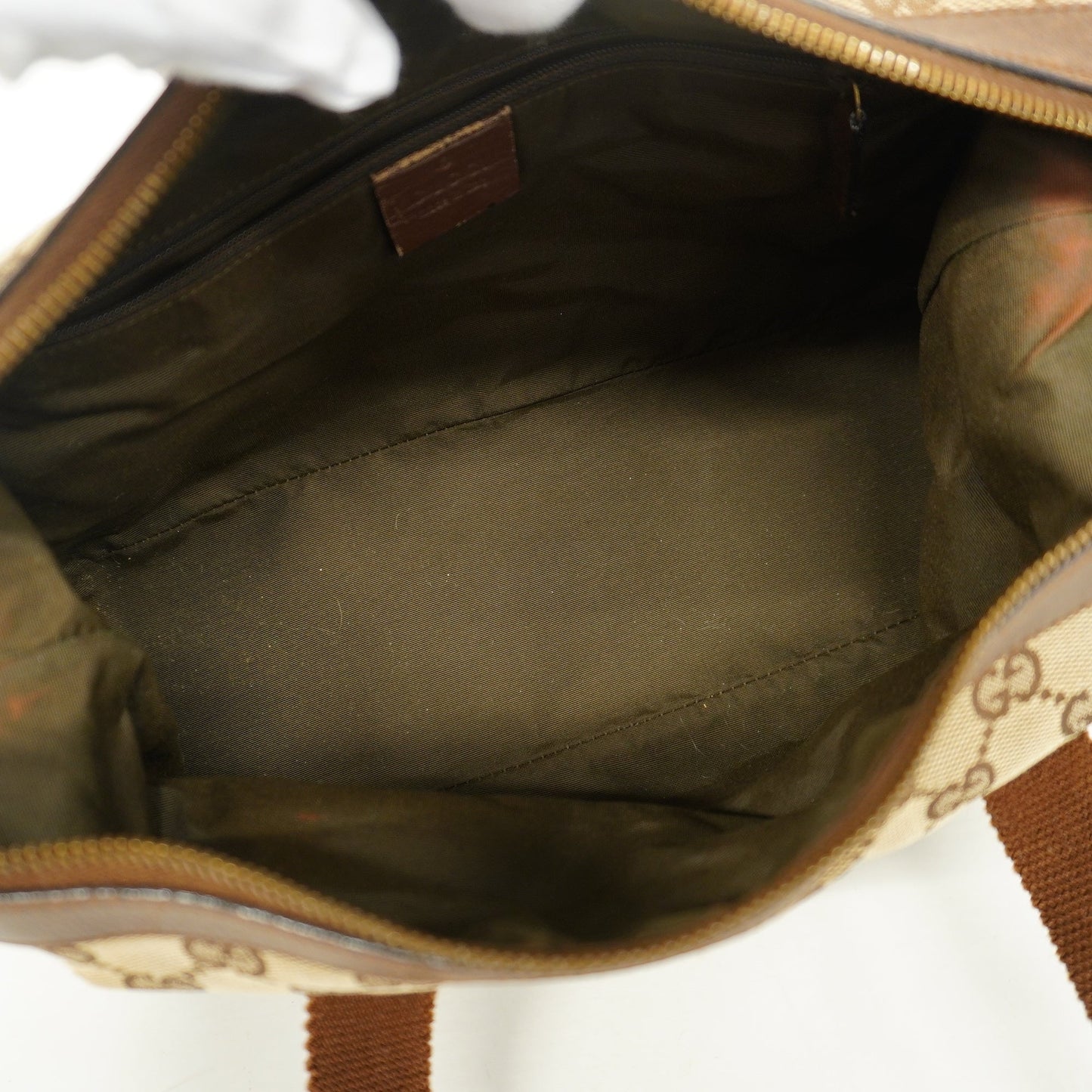 Gucci Leather Canvas Shoulder Bag