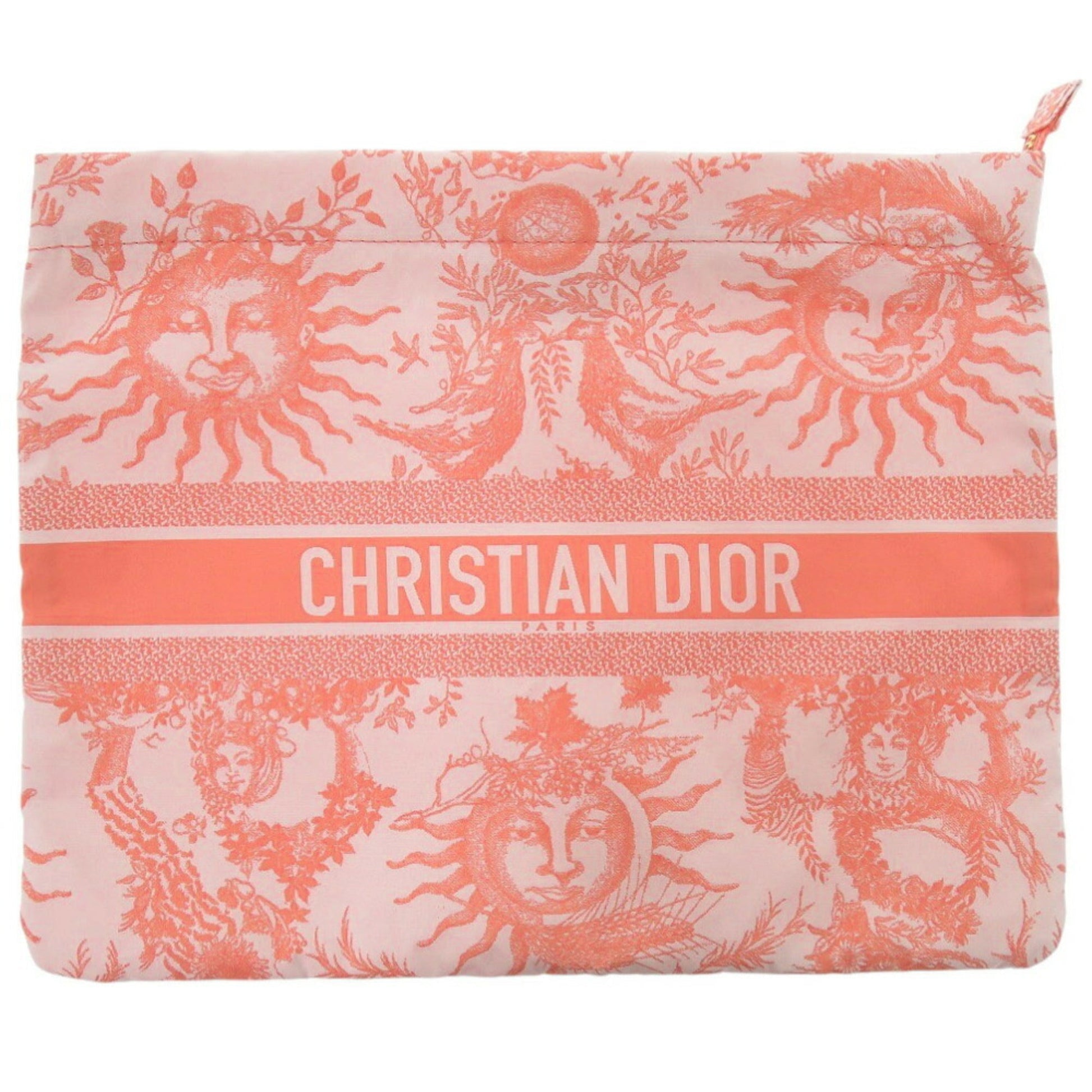 Christian Dior Pink Fabric Pouch  