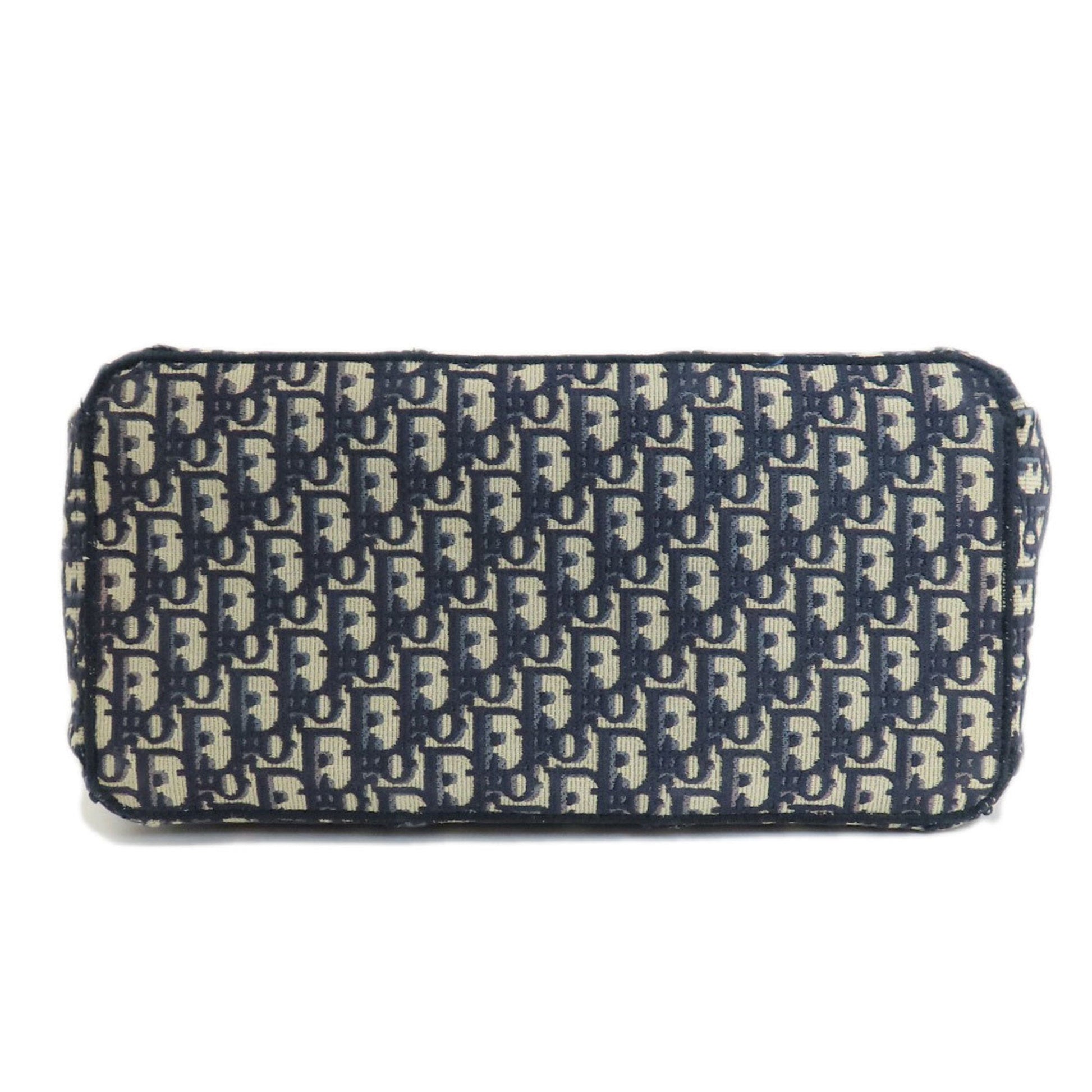 Christian Dior Navy Canvas Tote Bag  