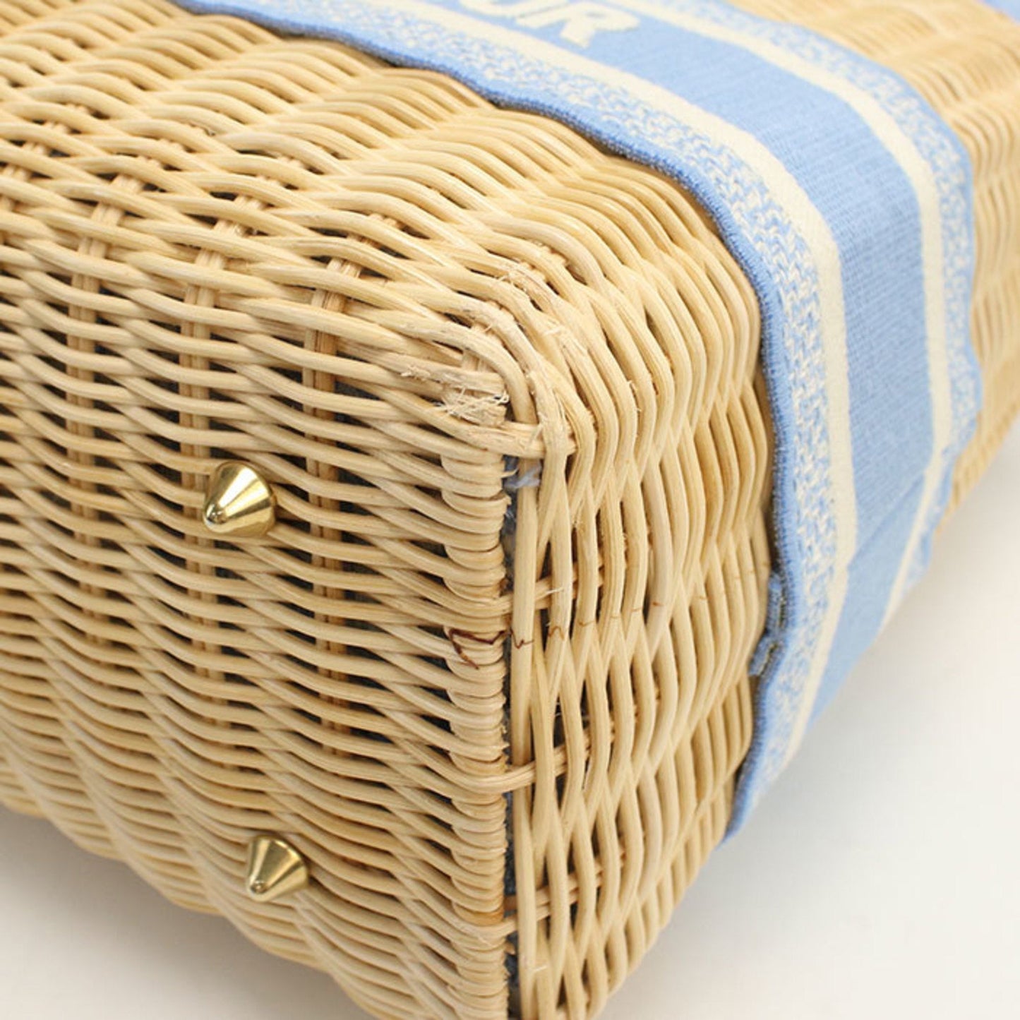Christian Dior Beige Jacquard Handbag  