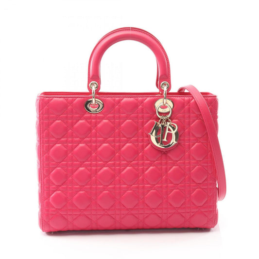 Christian Dior Pink Leather Handbag  