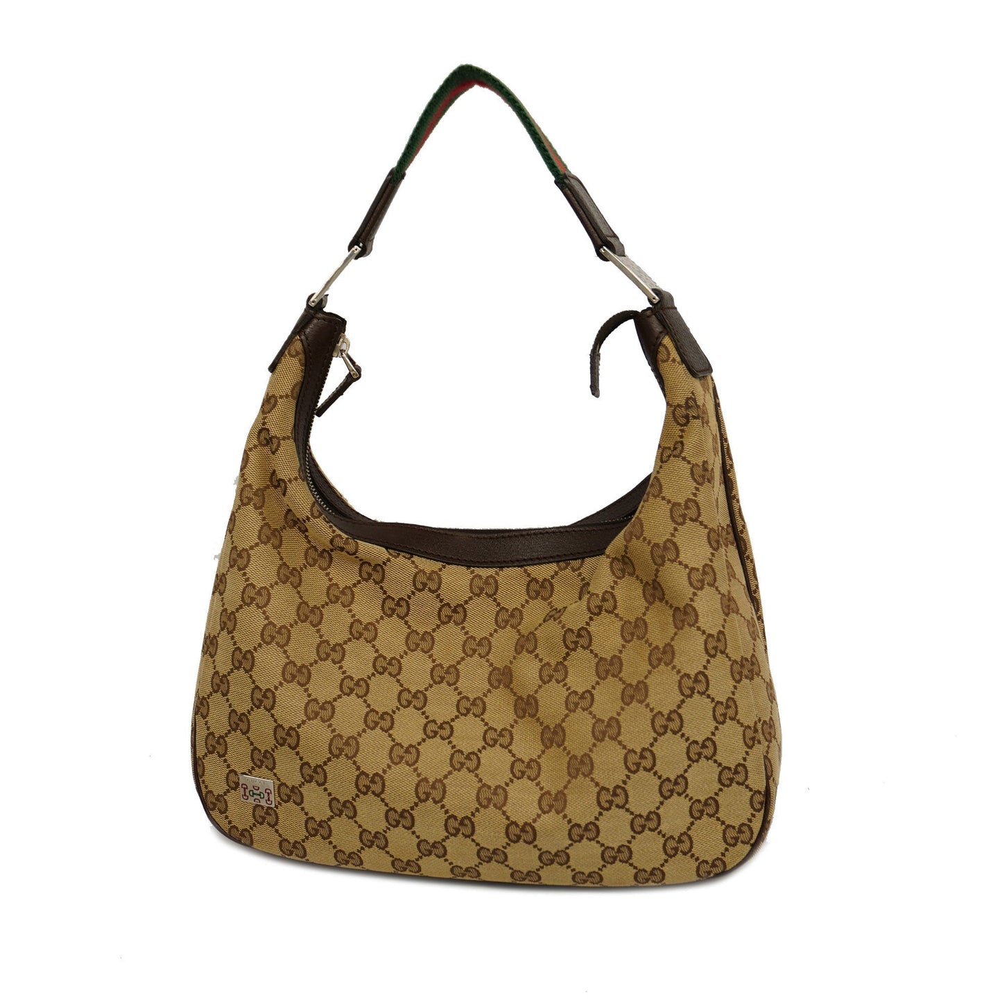 Gucci Leather Canvas Shoulder Bag