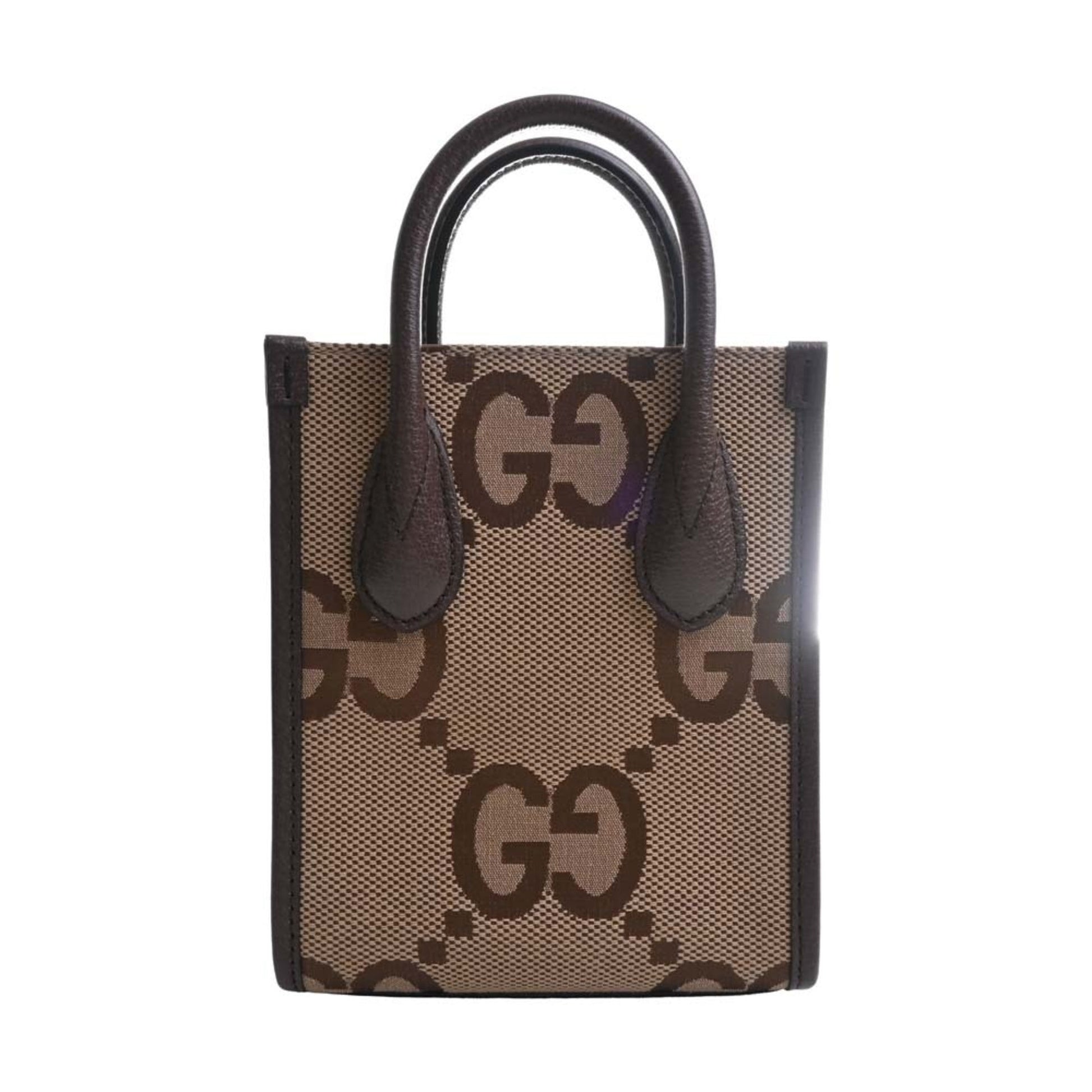 Gucci Leather Canvas Tote