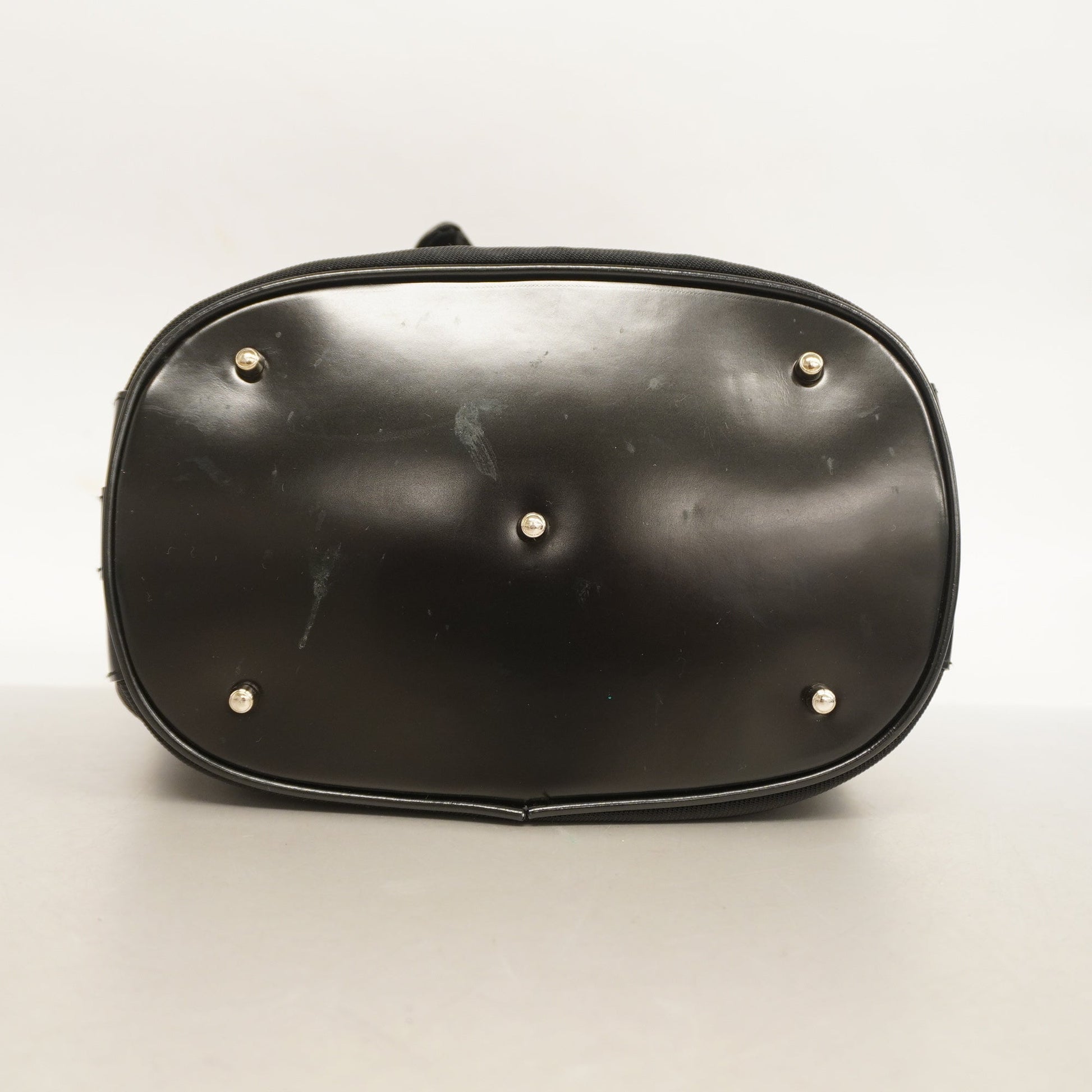 Gucci Lou Nylon Leather Canvas Handbag