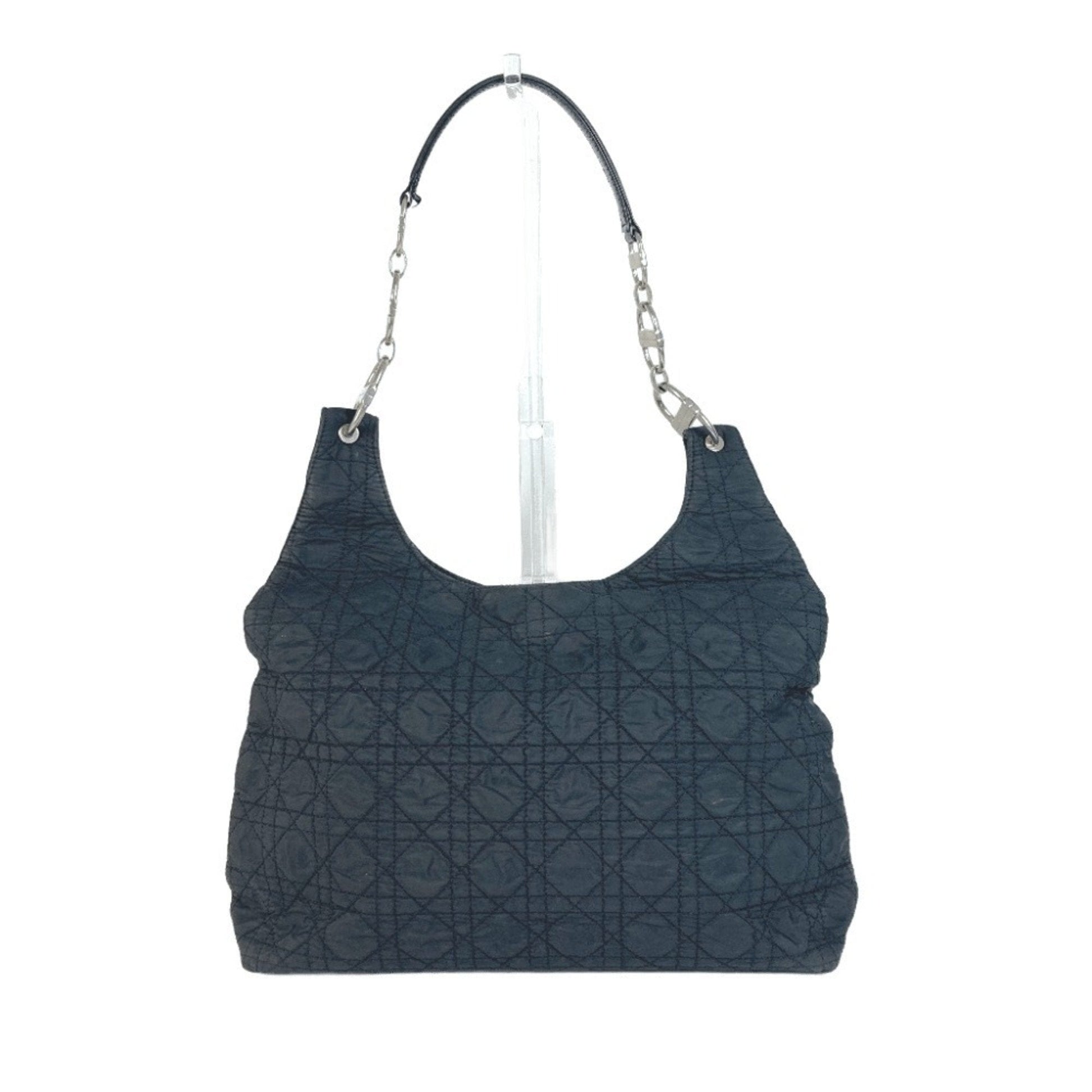 Christian Dior Black Red Color Nylon Shoulder Bag  