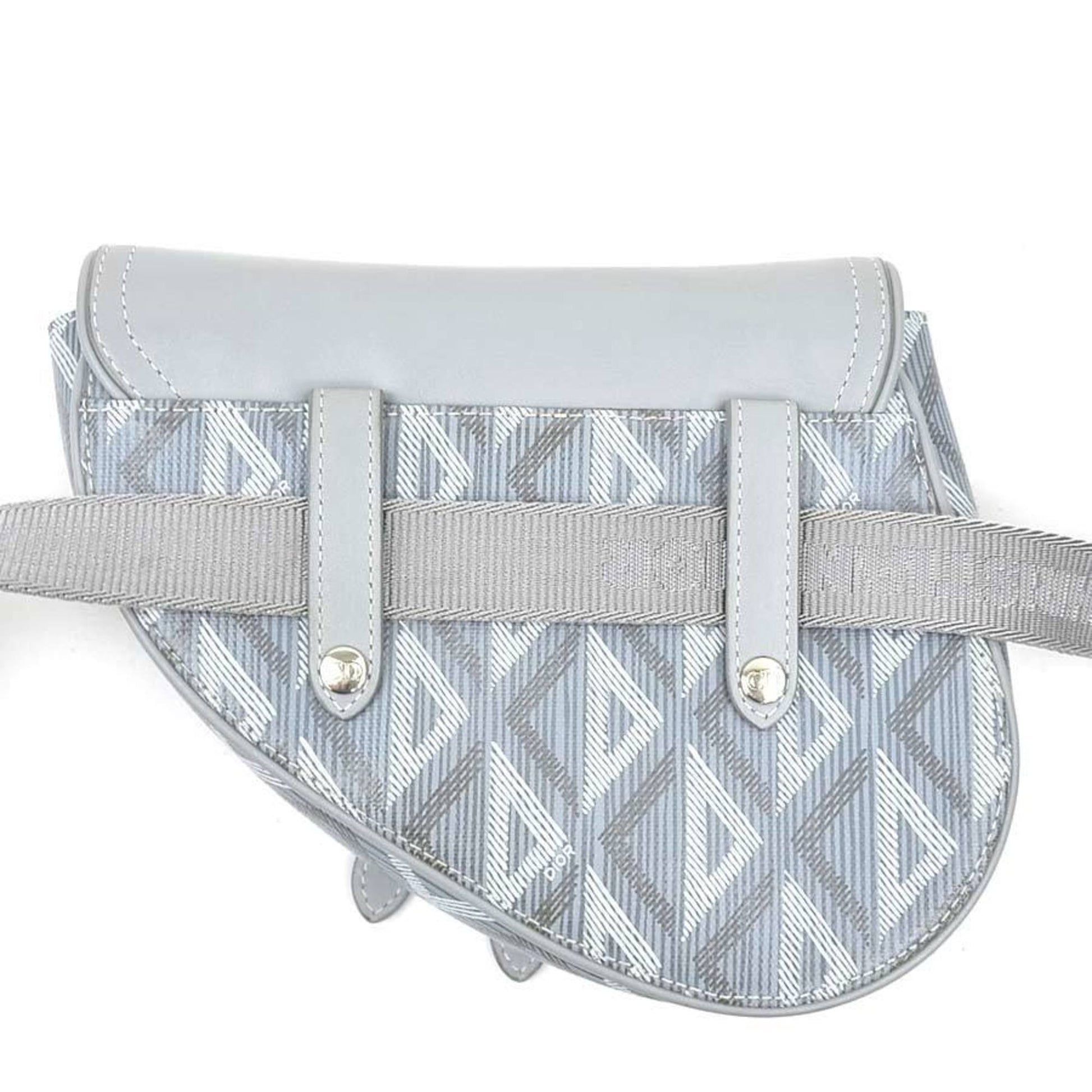Christian Dior Gray Leather Sling Bag  