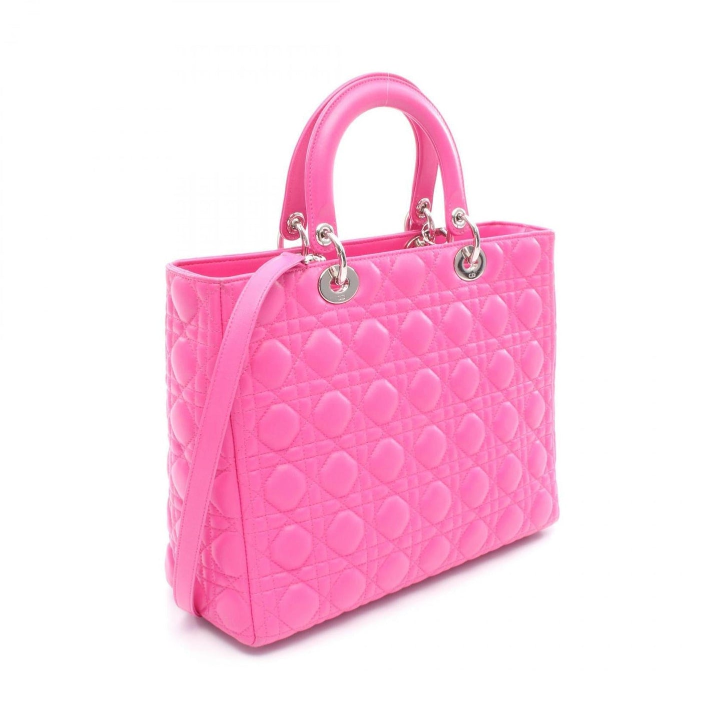 Christian Dior Pink Leather Handbag  